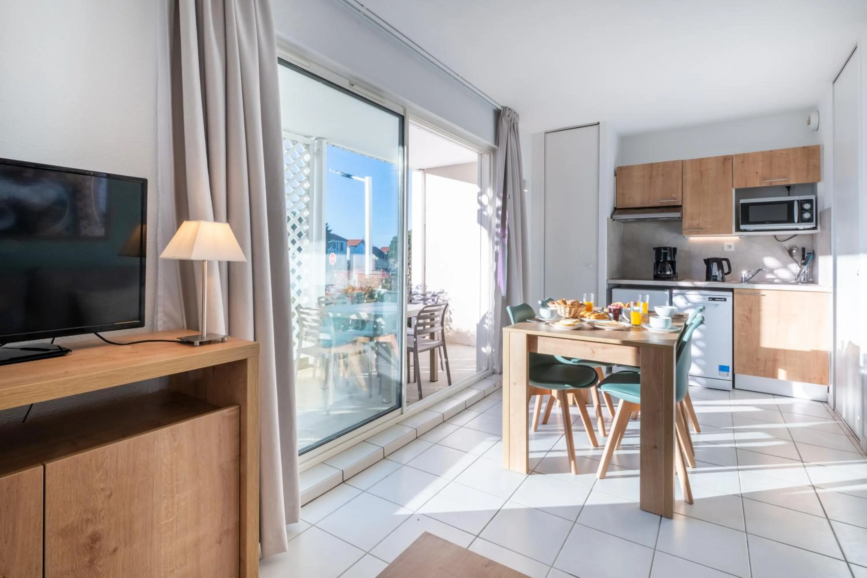 Living room in Résidence Odalys Les Terrasses de Fort Boyard