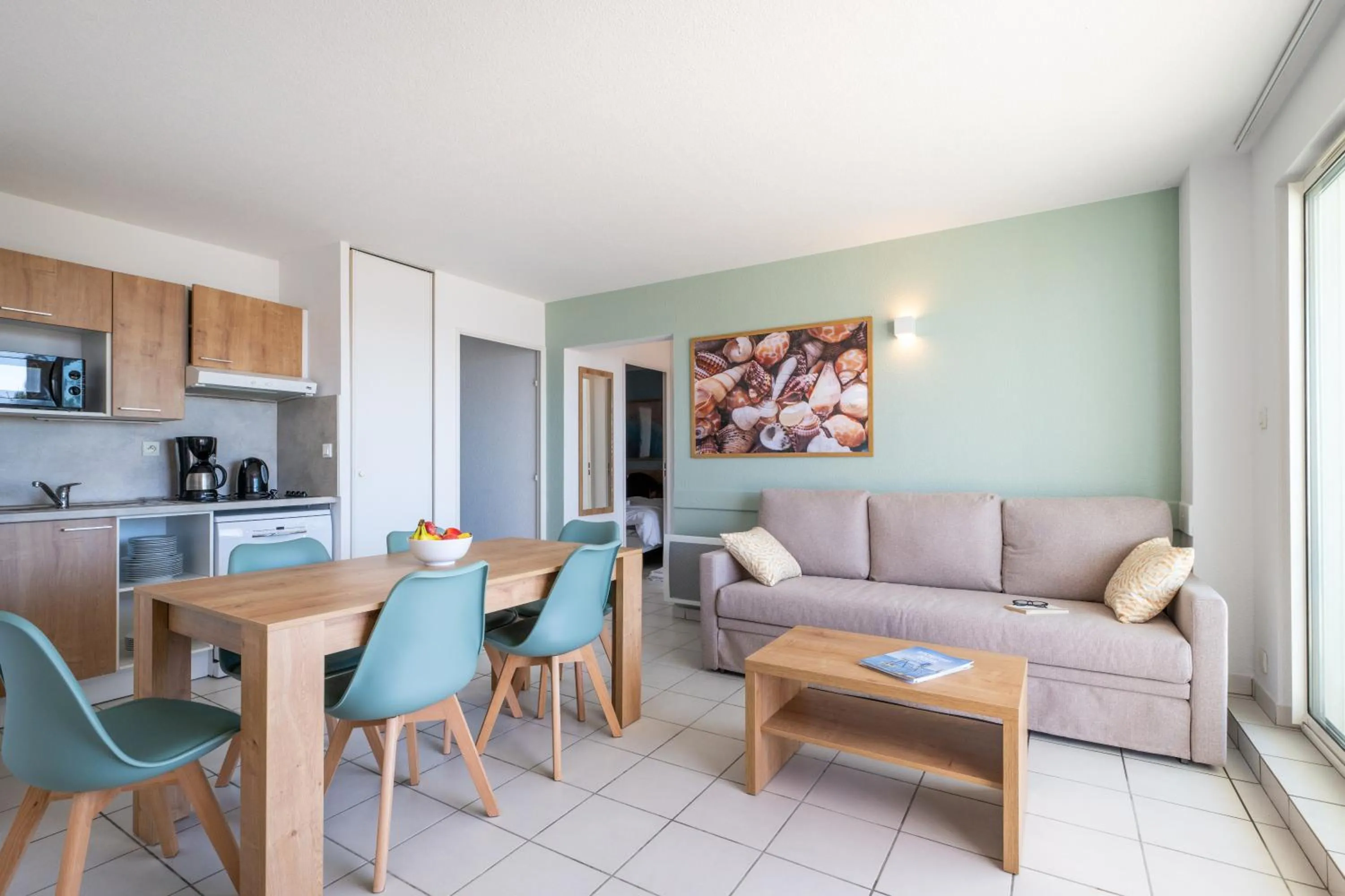 Living room in Résidence Odalys Les Terrasses de Fort Boyard