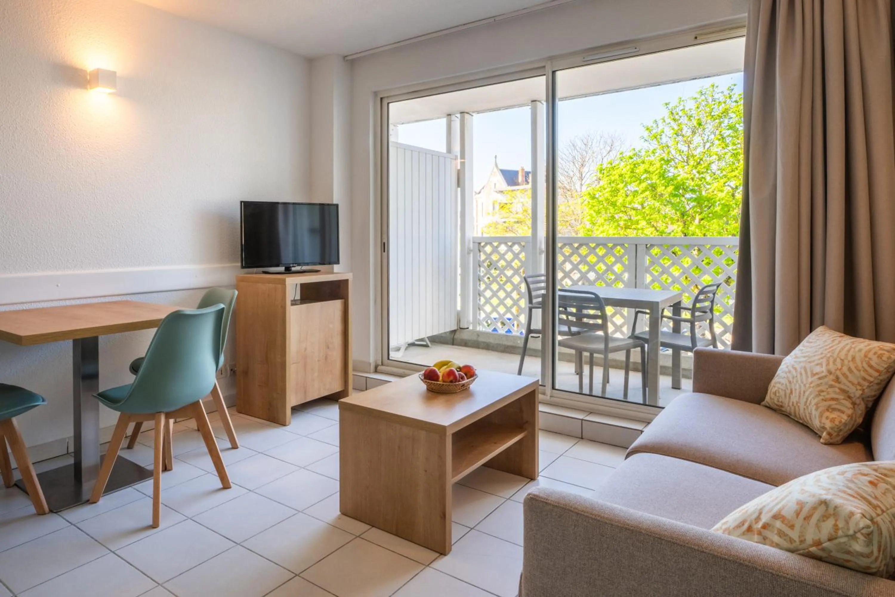 Living room in Résidence Odalys Les Terrasses de Fort Boyard