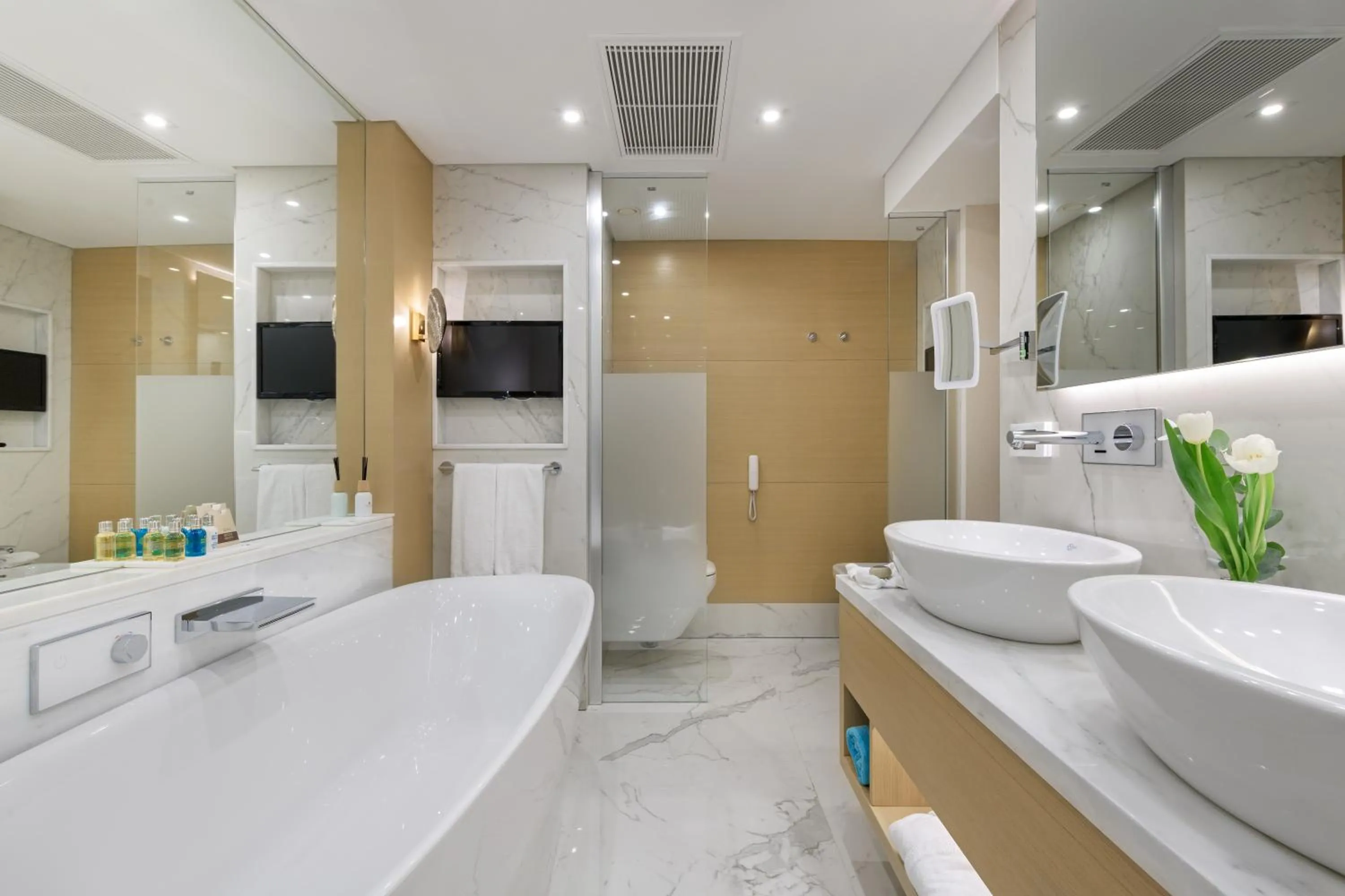 Bathroom in ABAV2 Suites by Rodos Palace