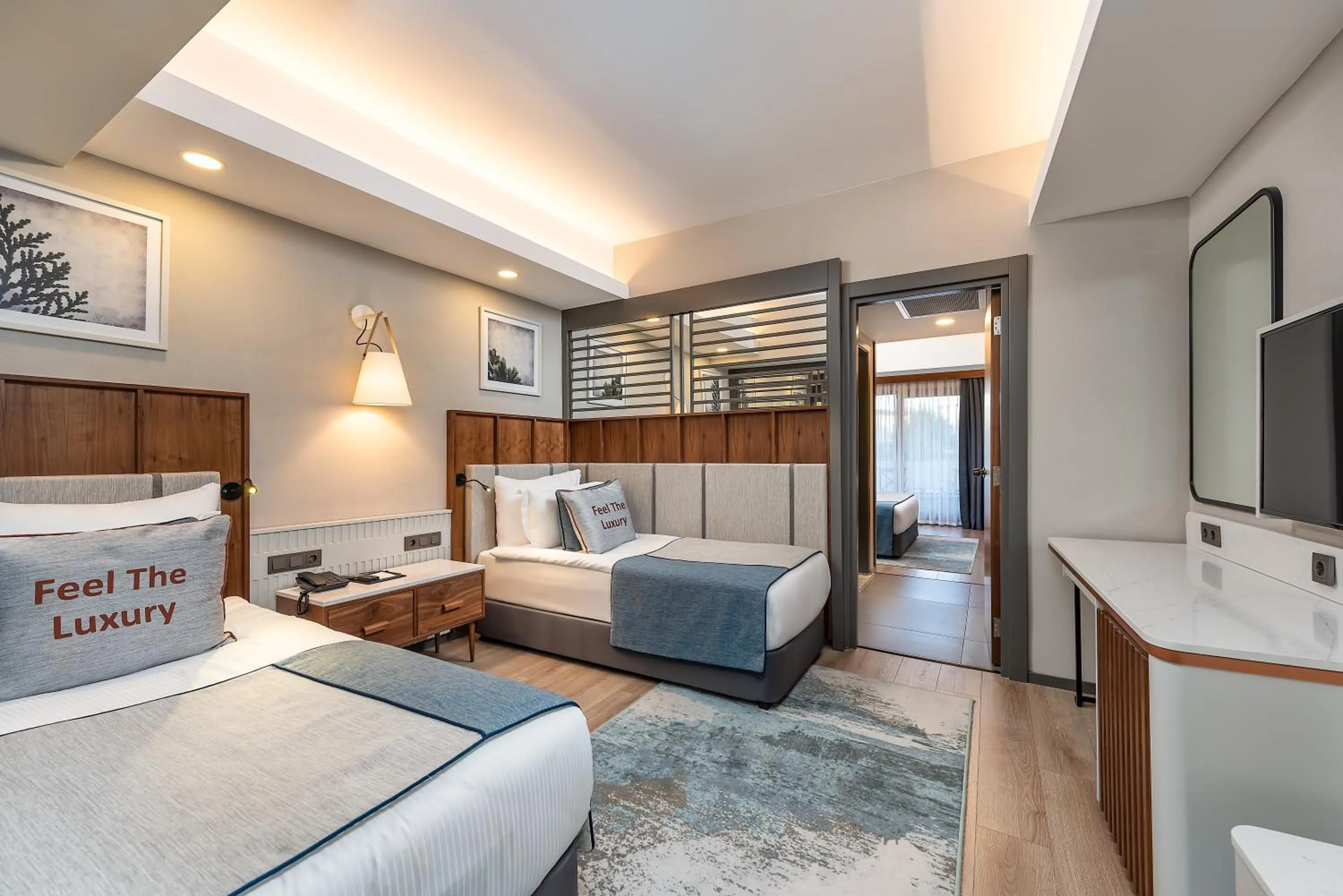 Bed in Seaden Quality Resort & Spa Ultra All Inclusive