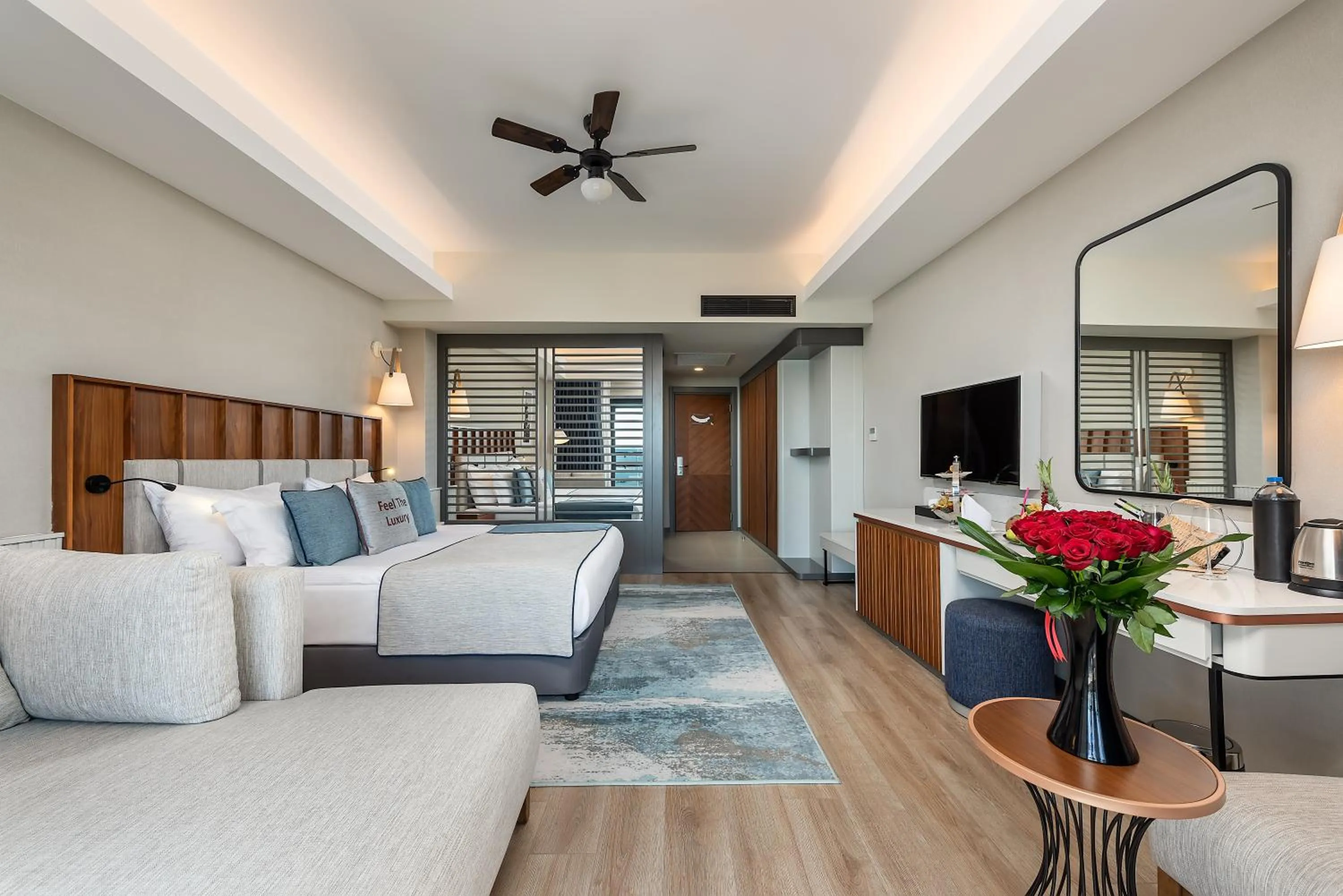 Bed in Seaden Quality Resort & Spa Ultra All Inclusive