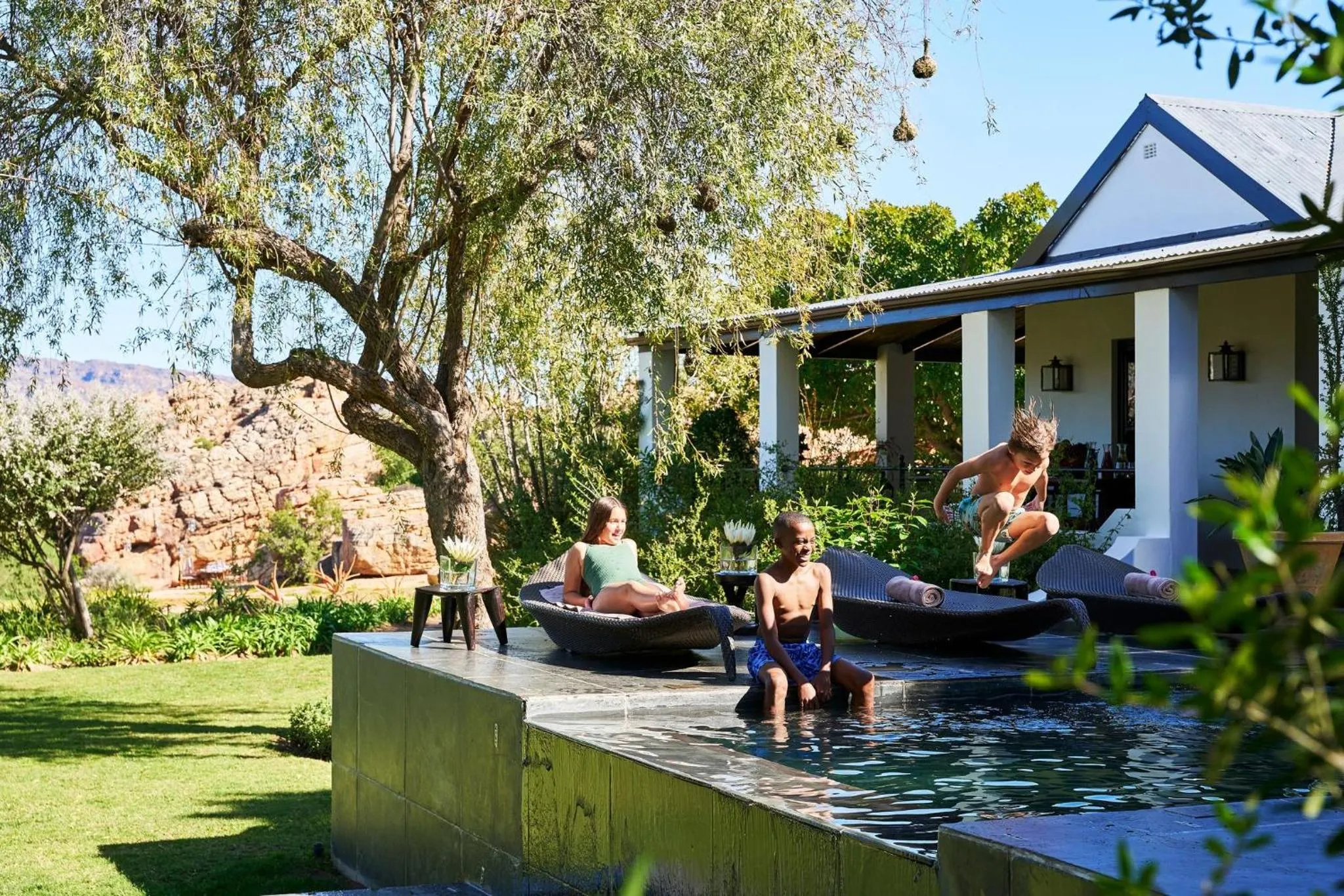 Swimming pool in Bushmans Kloof Wilderness Reserve and Wellness Retreat