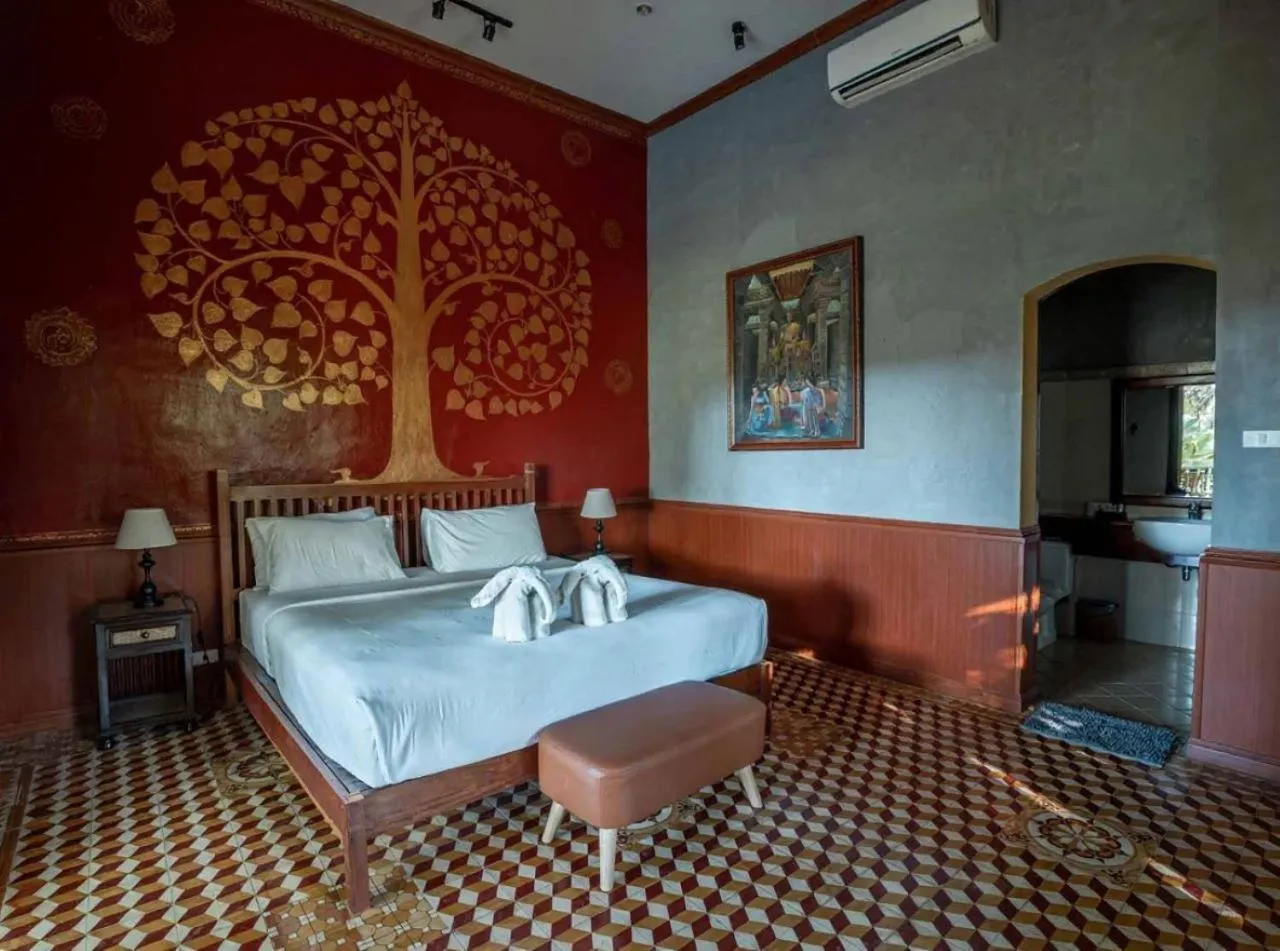 Bed in Sala Done Khone Hotel