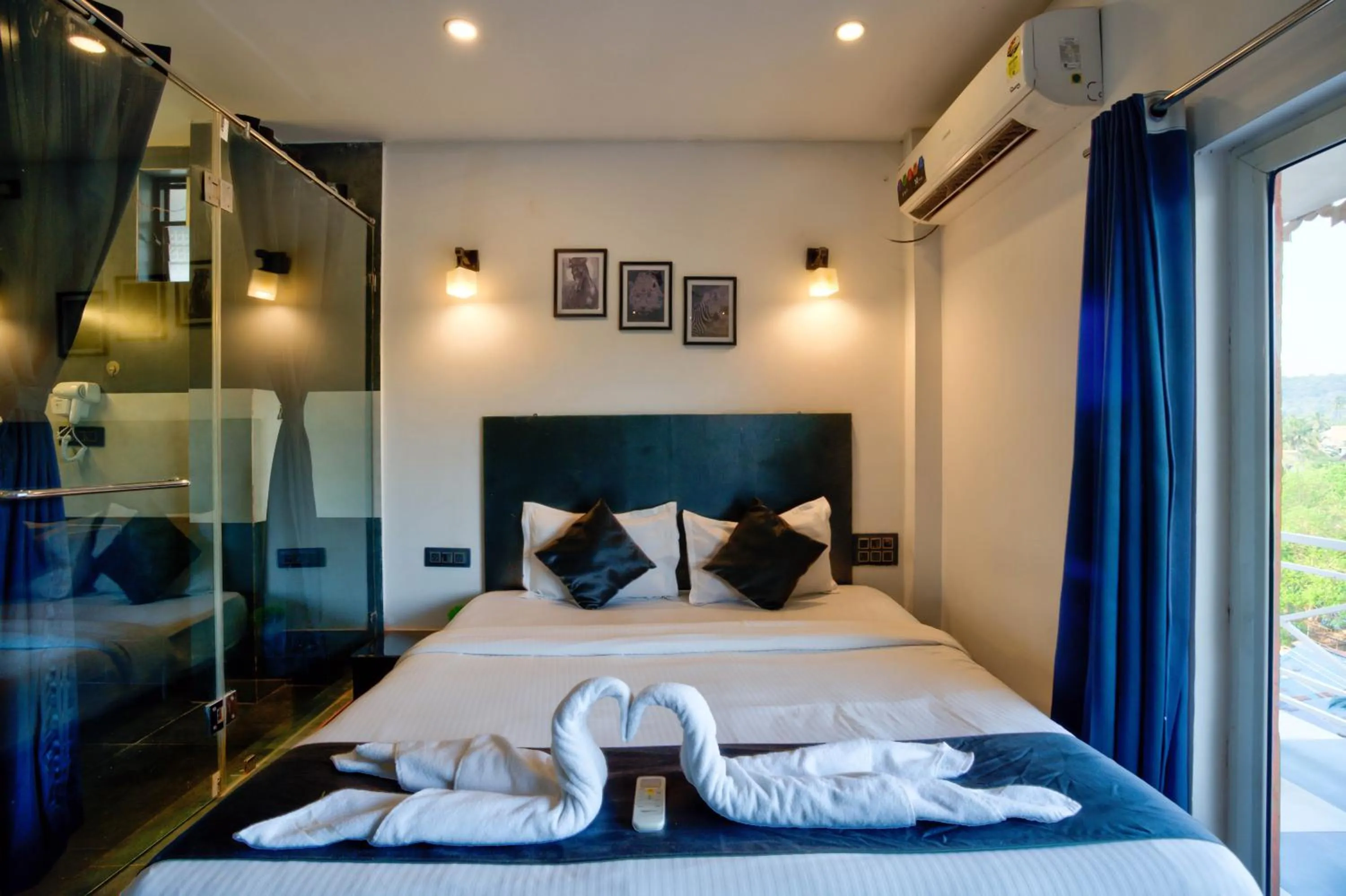 Bed in Hotel Vaggi's Place