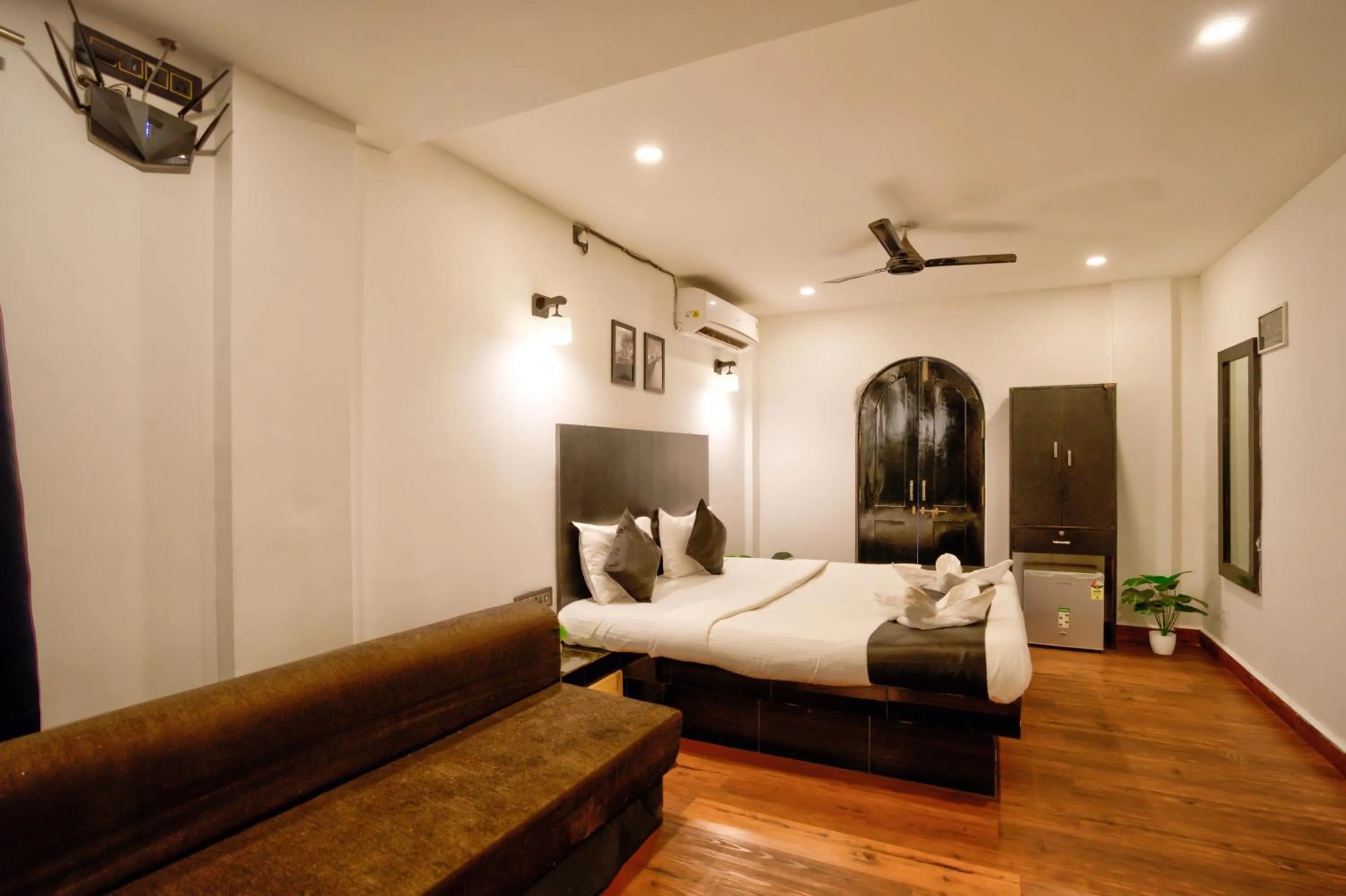 Bed in Hotel Vaggi's Place