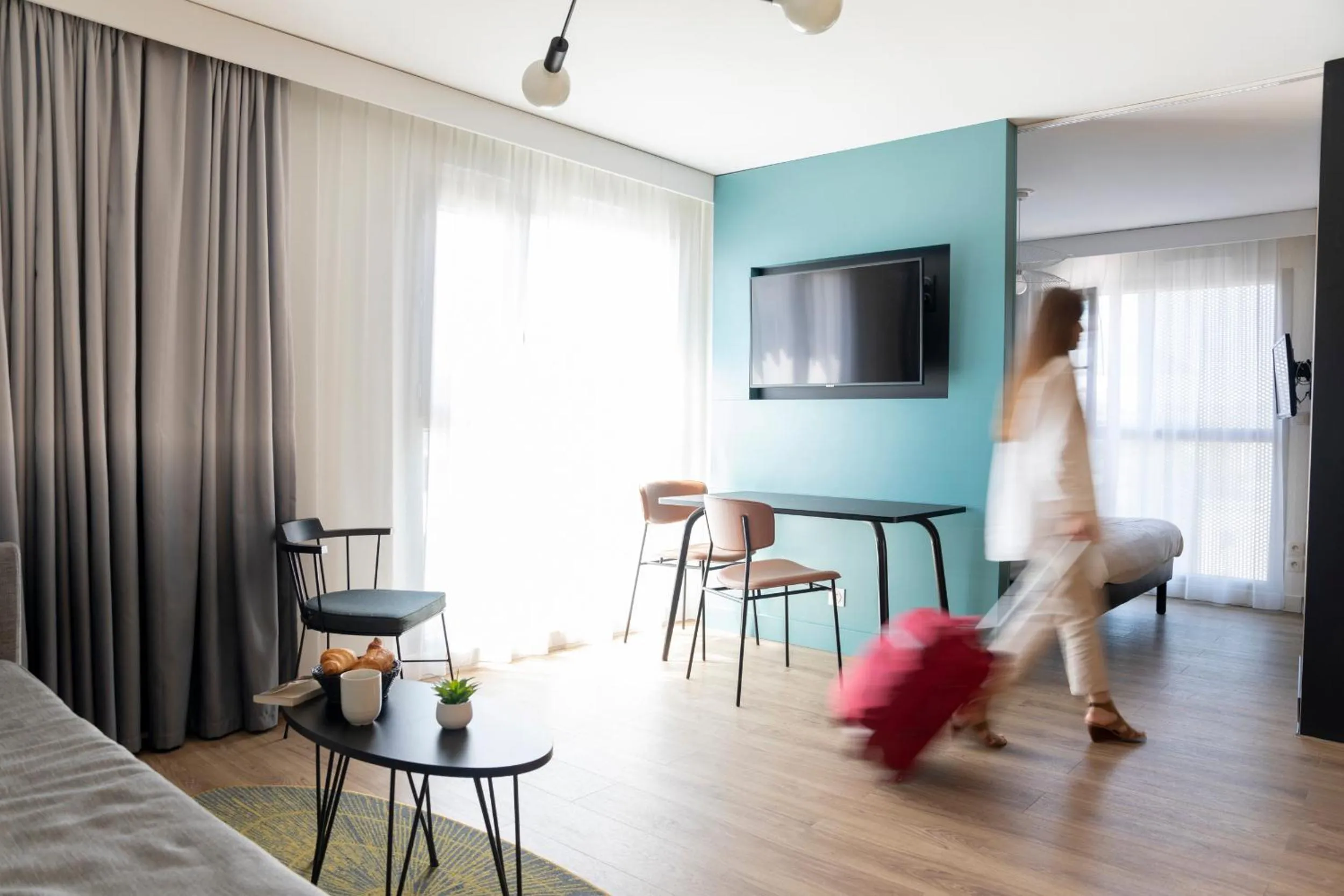 Living room in Aparthotel Adagio Annecy Centre