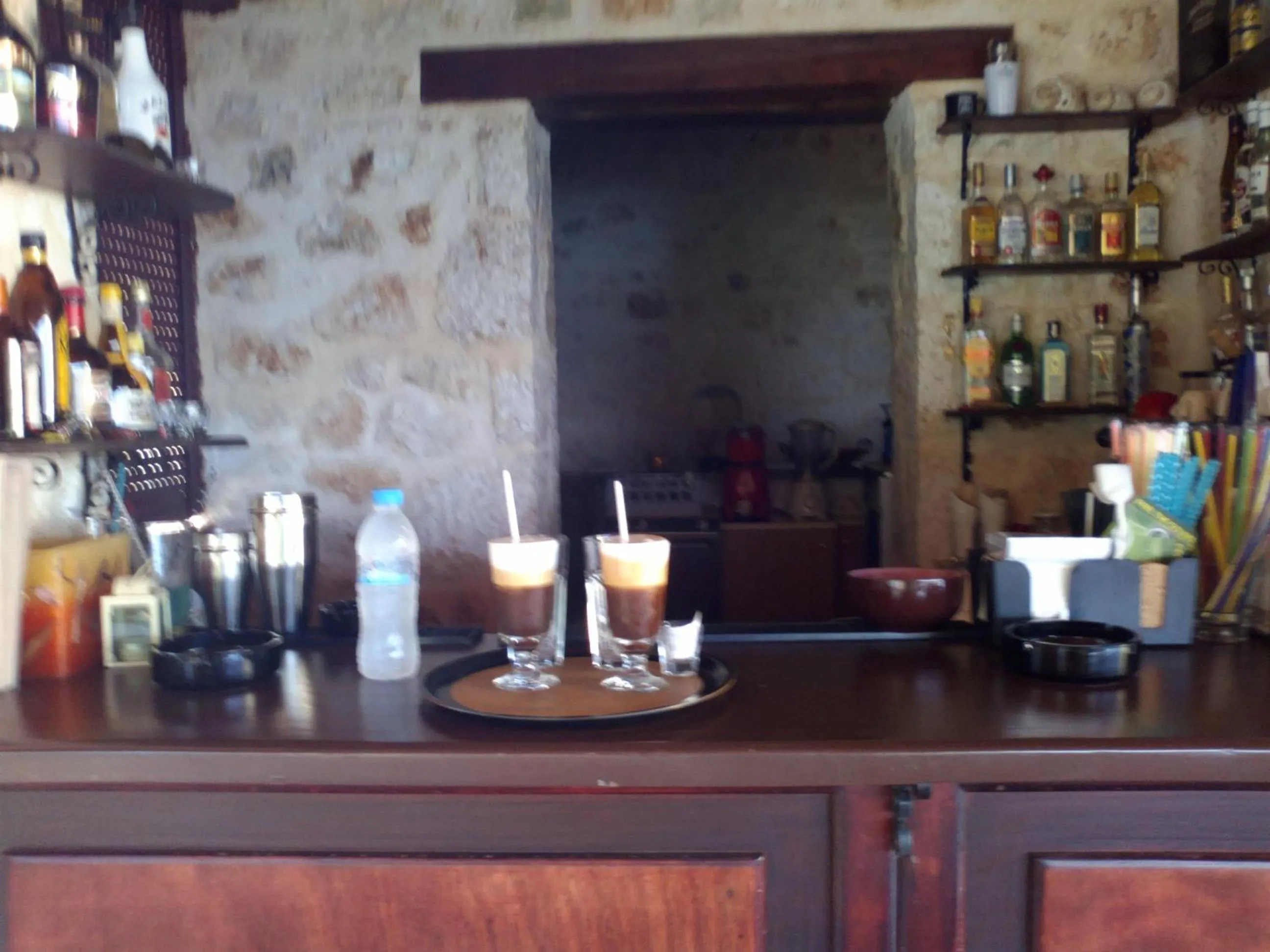 Lounge or bar in Mikros Gialos Apartments