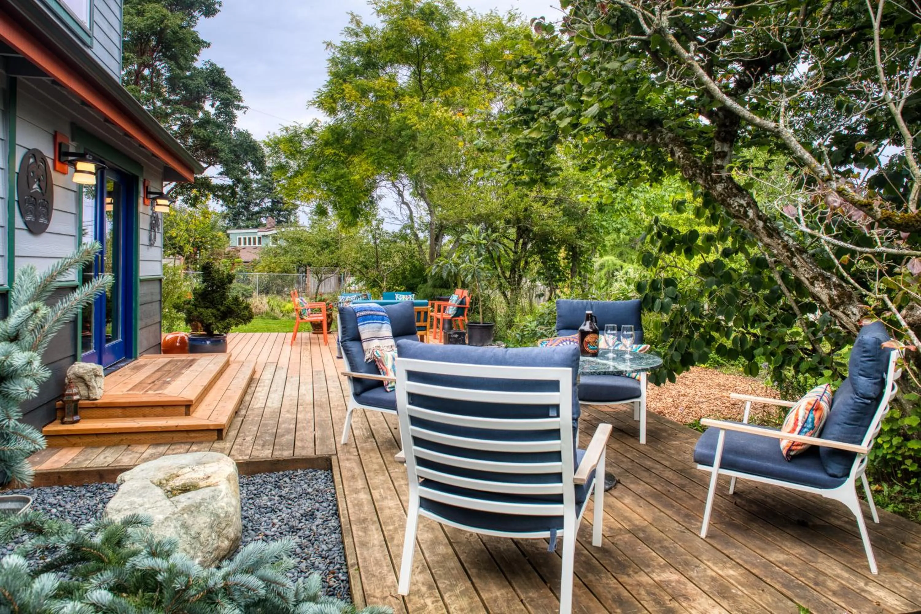 Patio in Sehome Garden Inn