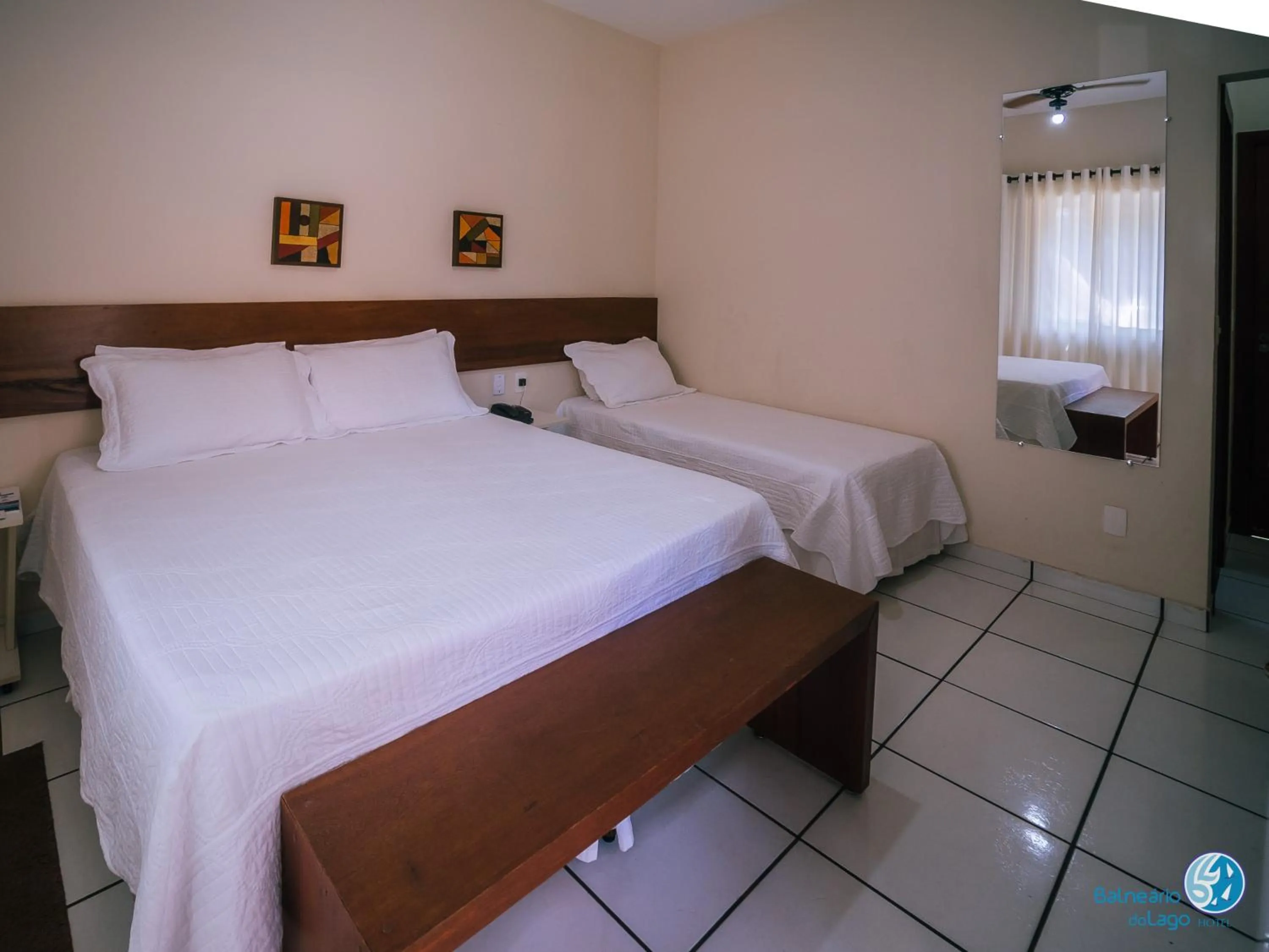 Bed in Balneário do Lago Hotel