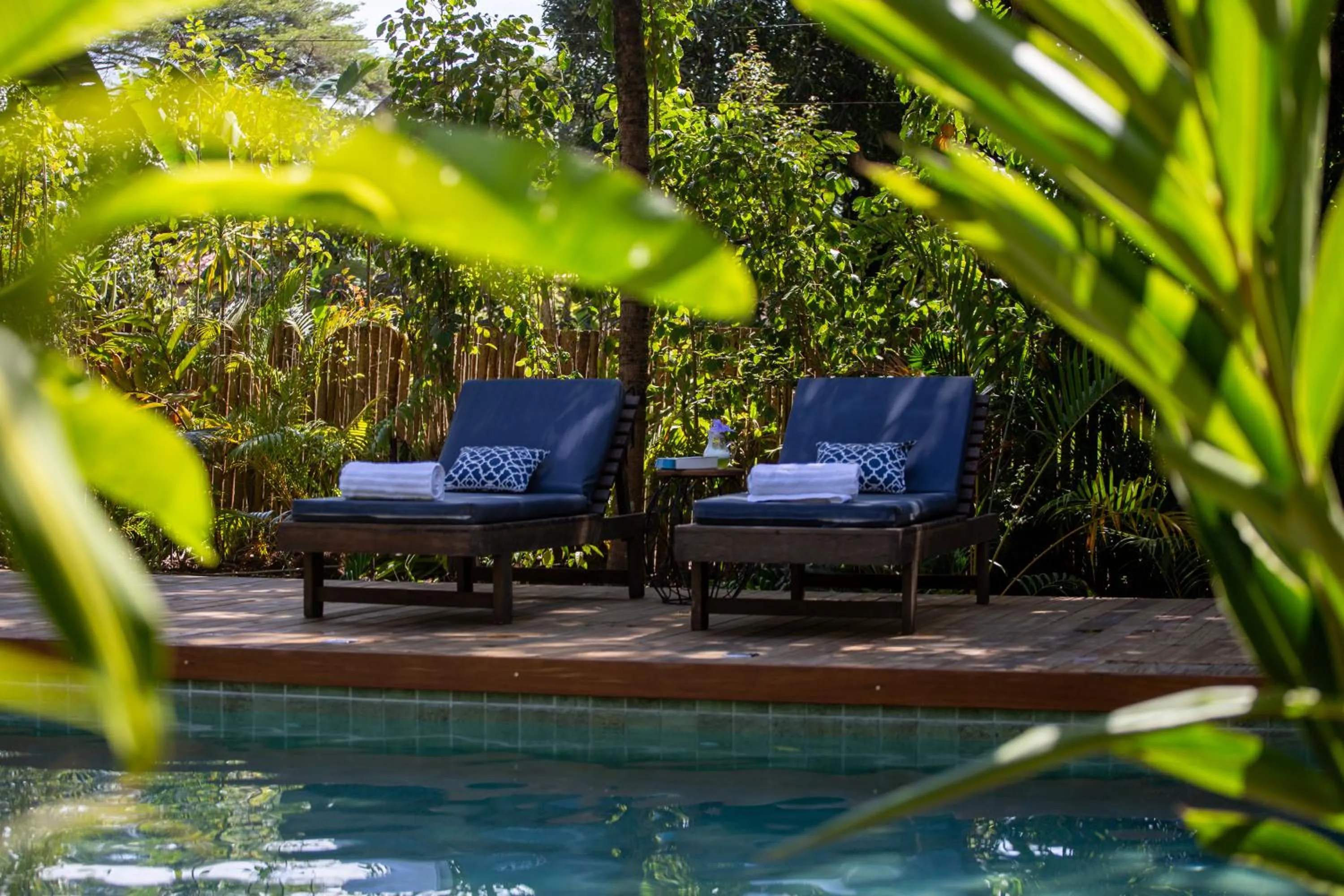 Swimming pool in Aqualtune Pousada