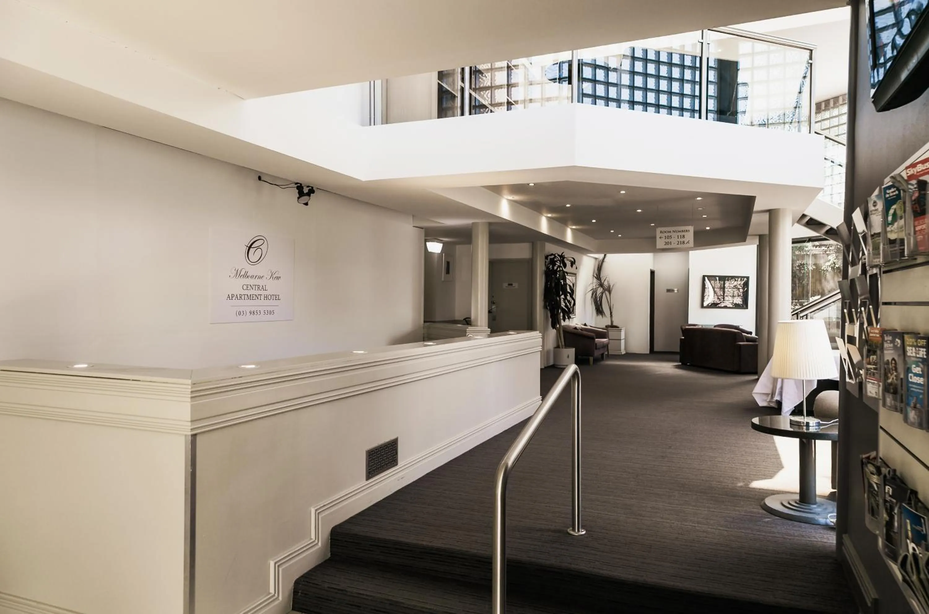 Lobby or reception in Melbourne Kew Central Apartments Official