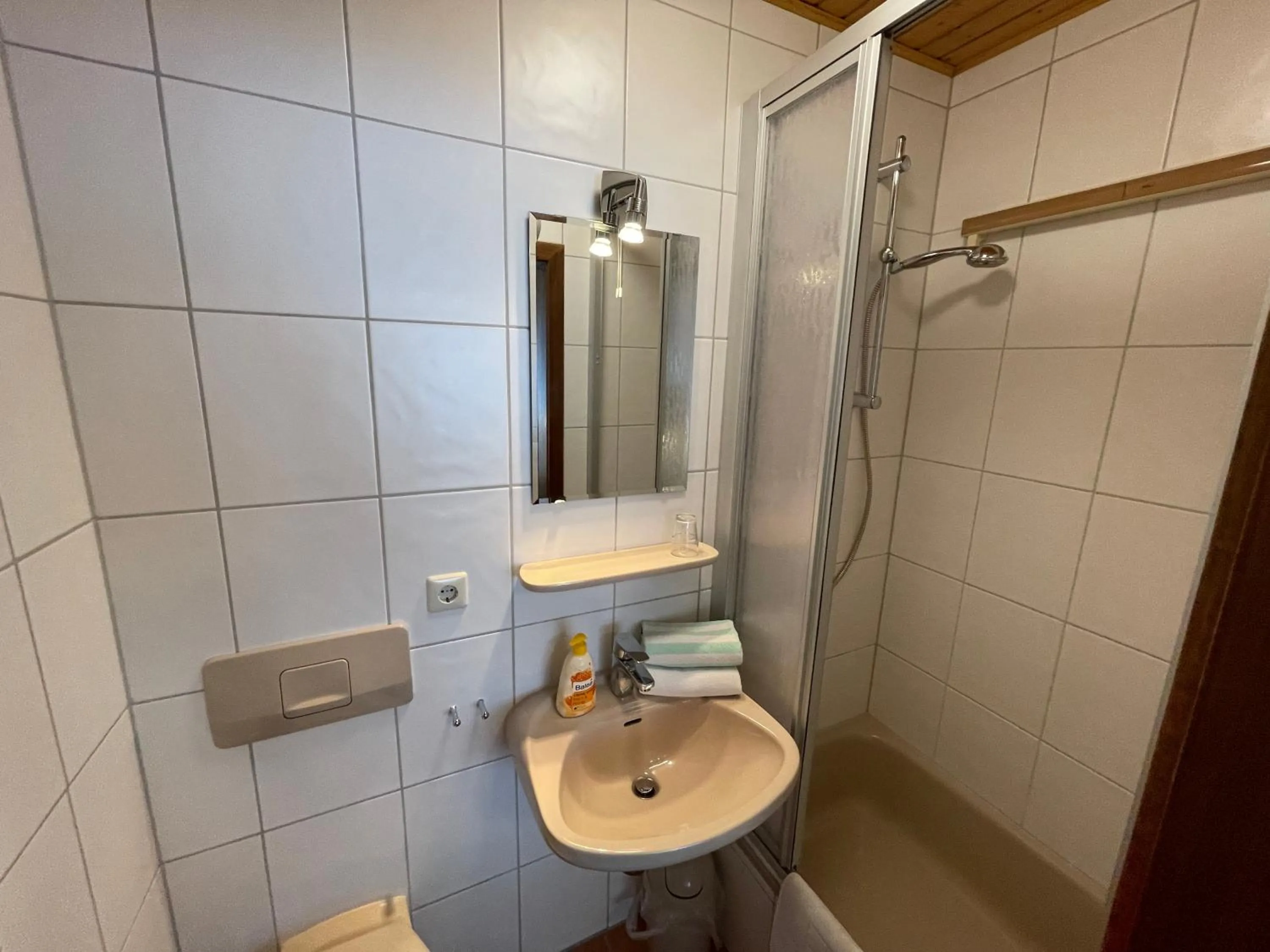 Shower in Ferienwohnungen Haus zur Linde