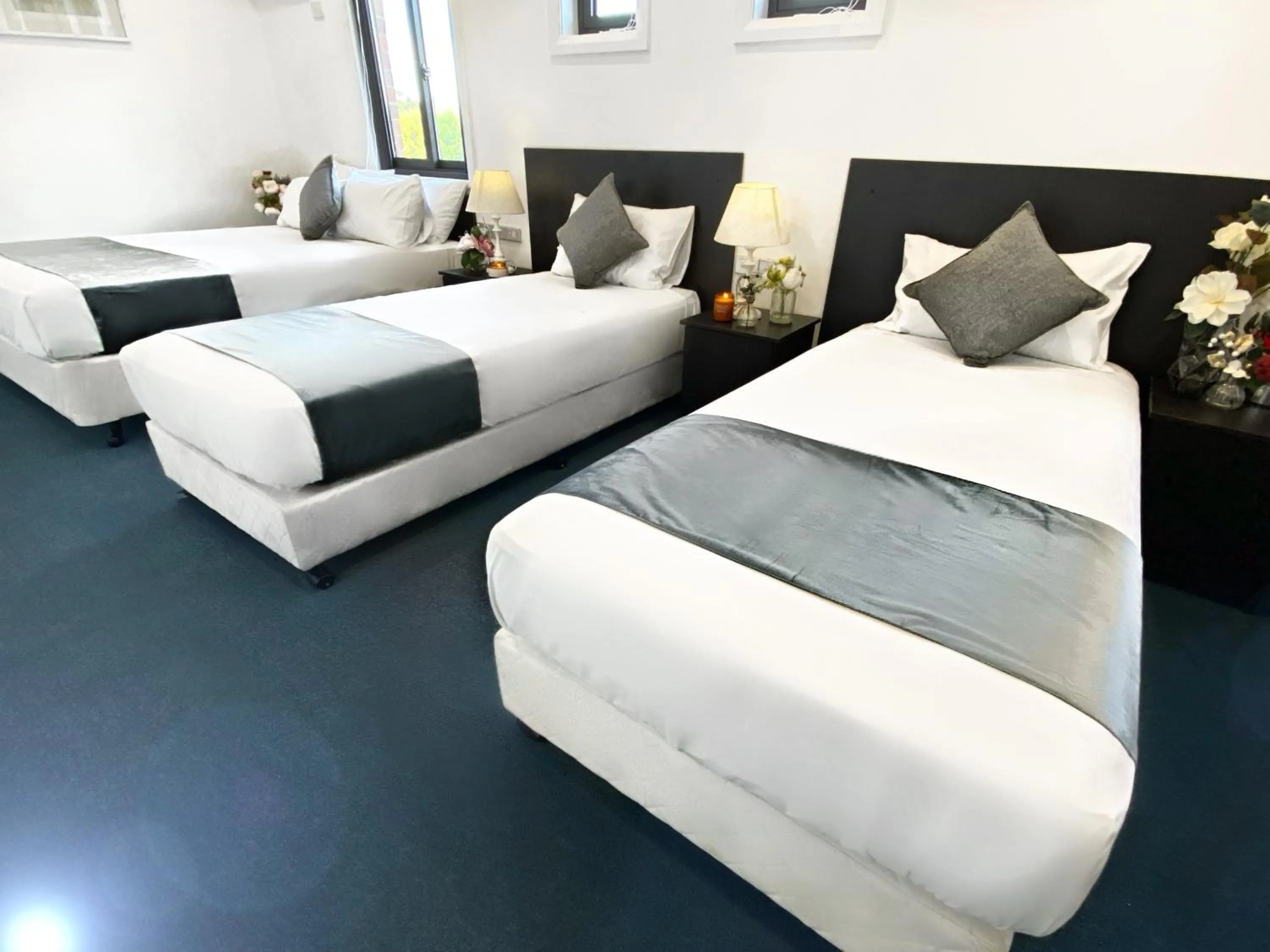 Bed in Commercial Motel