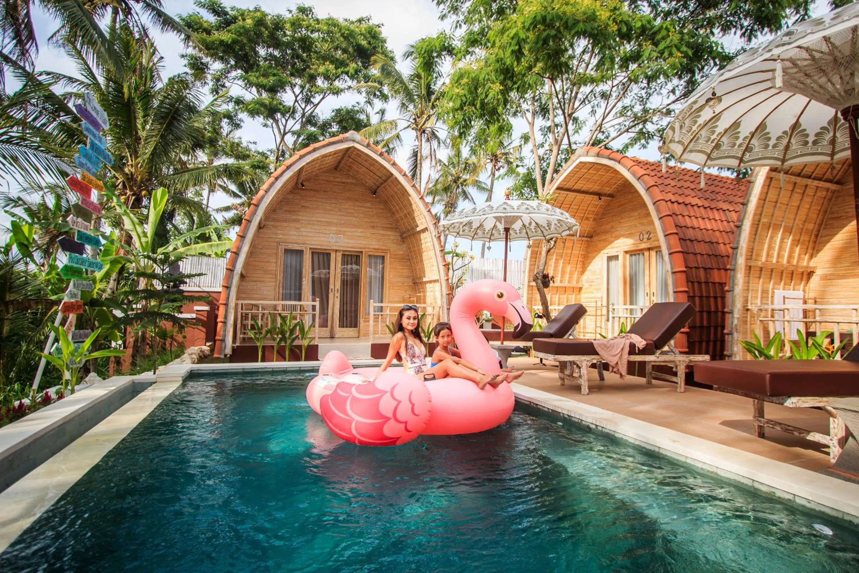 People in Puri Lumbung Village