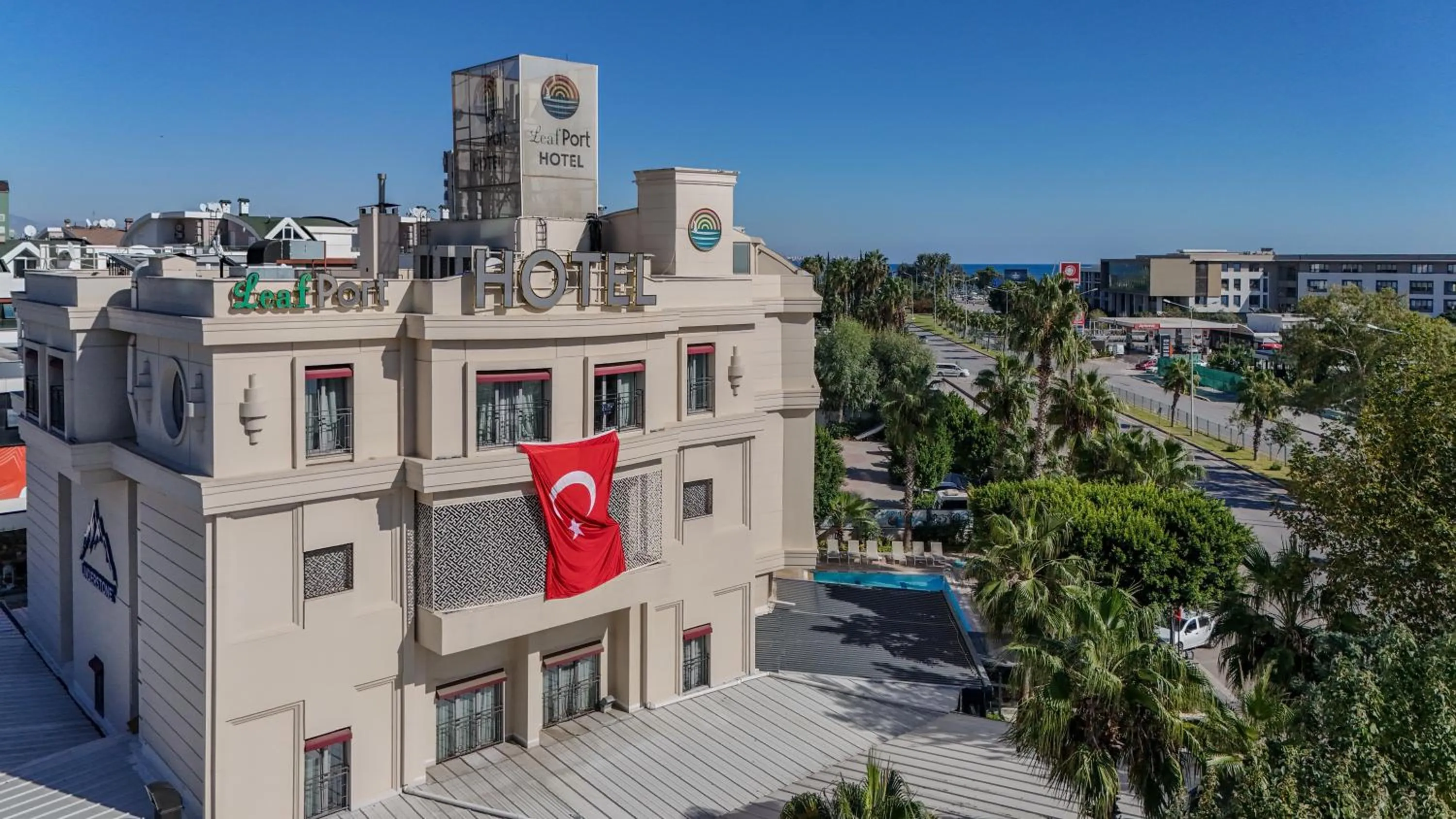 Property building in Leaf Port Hotel