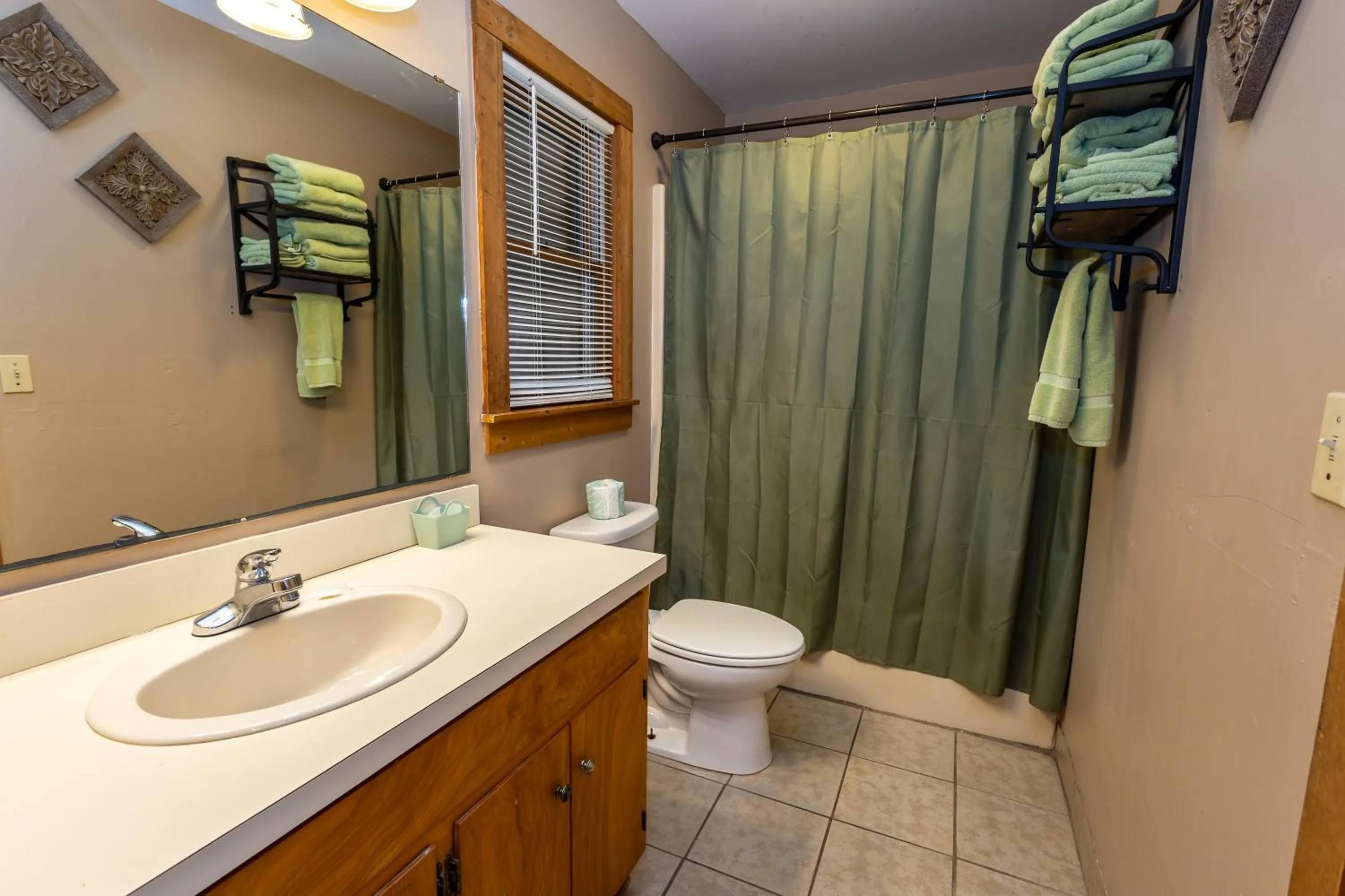 Bathroom in Springmaid Mountain Retreat & Stables