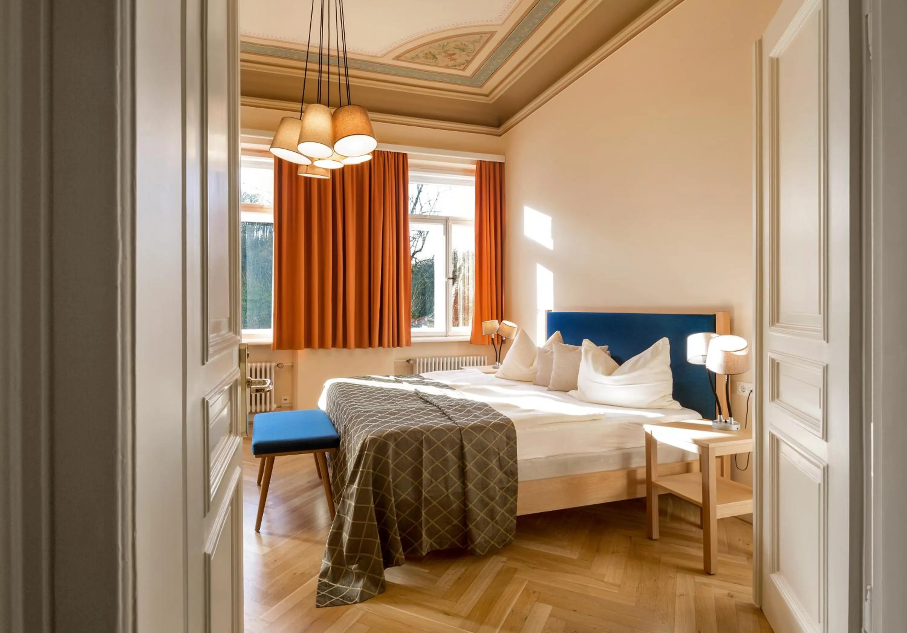 Photo of the whole room, Bed in Wildbad Rothenburg