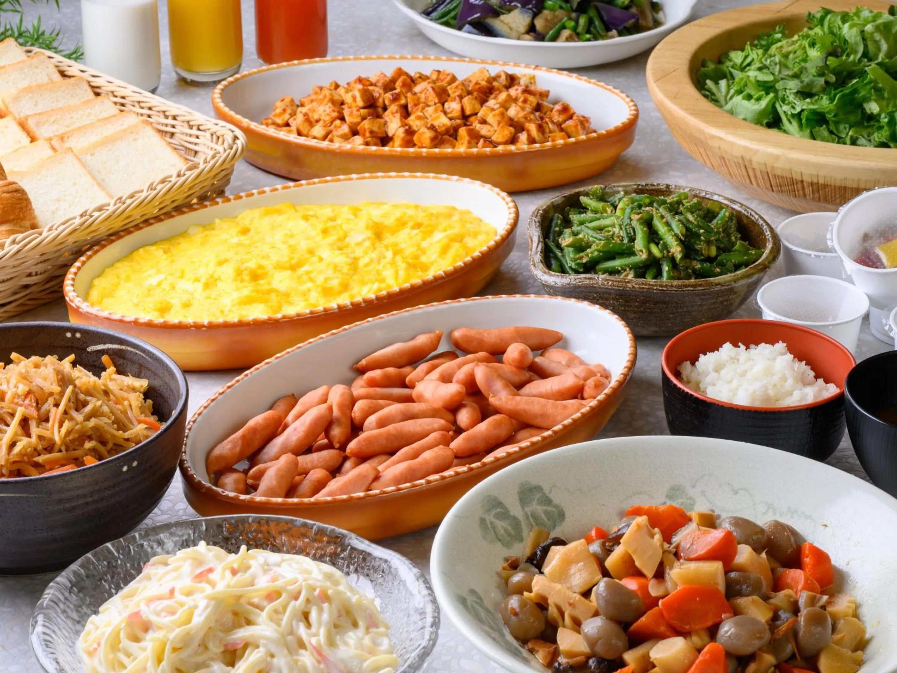 Breakfast in Hotel Econo Higashi Kanazawa