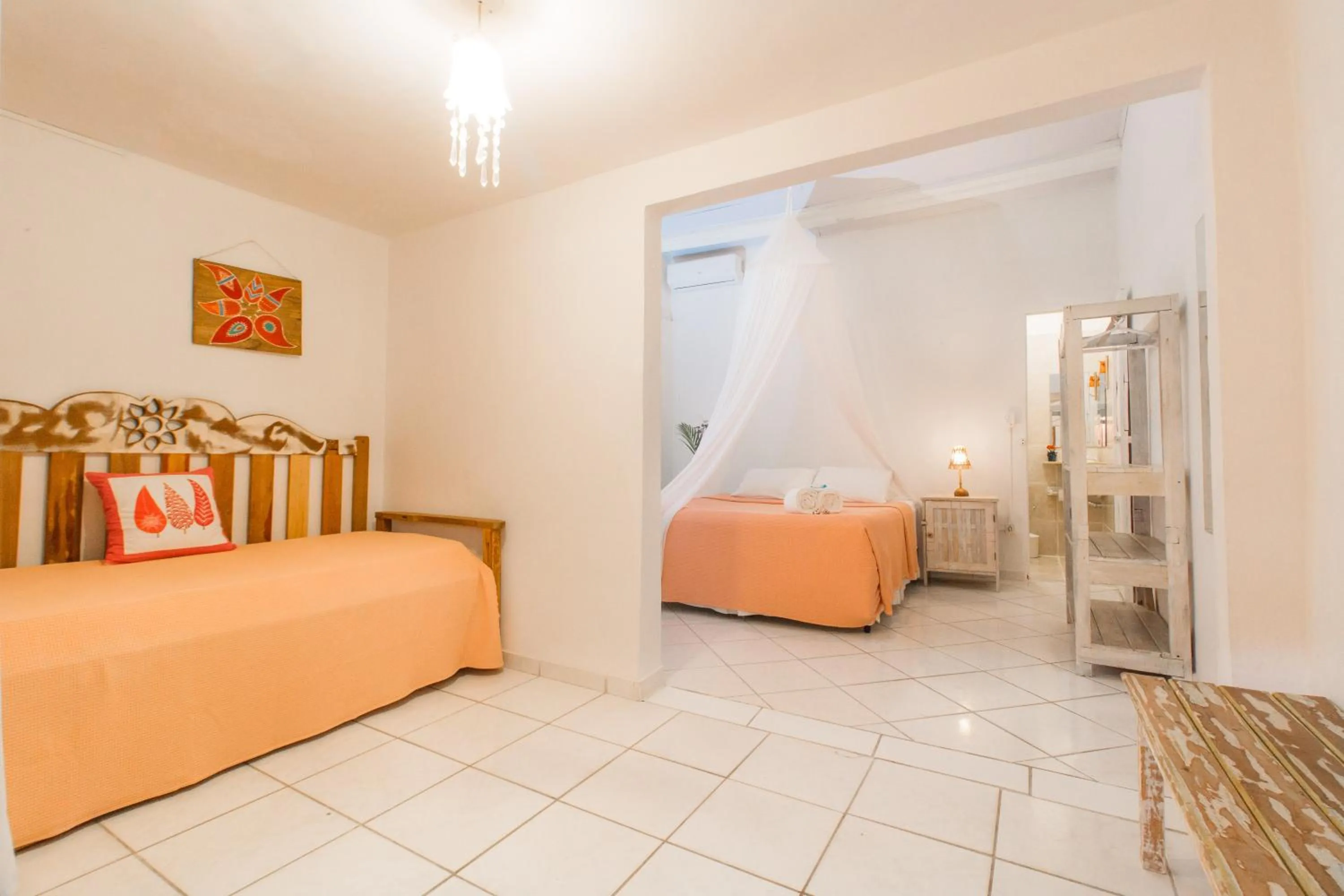 Bedroom, Bed in Pousada Viver a Vida