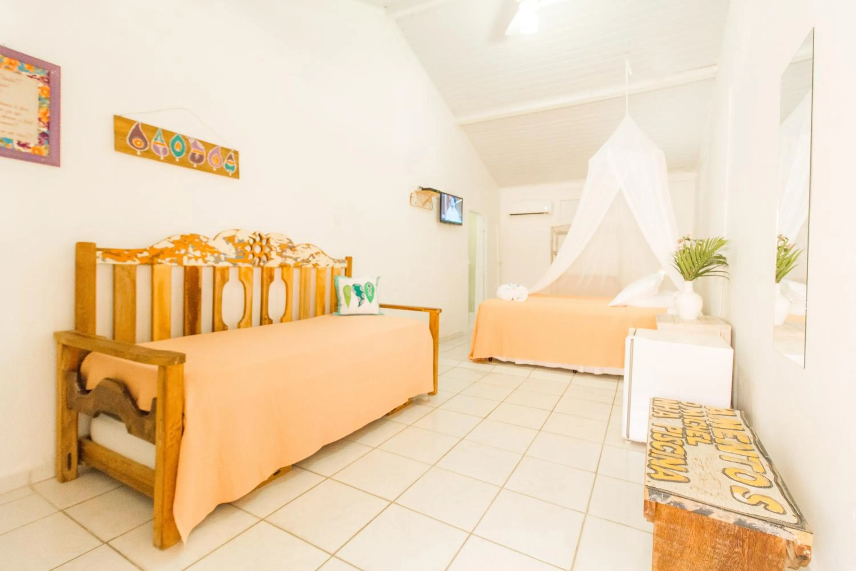 Bedroom, Bed in Pousada Viver a Vida