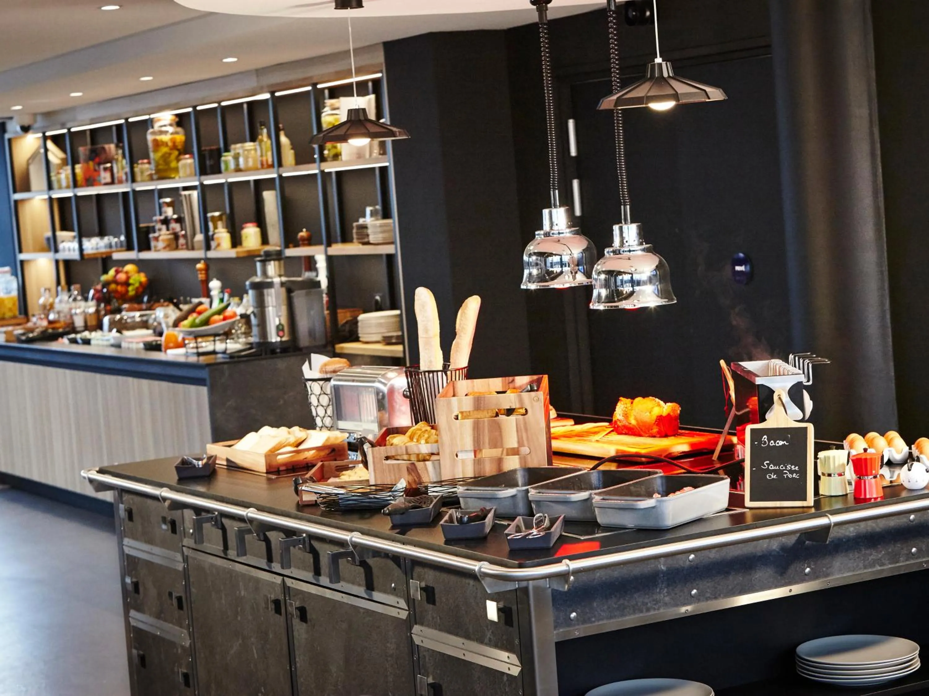 Buffet breakfast in Radisson Hotel Paris Le Bourget