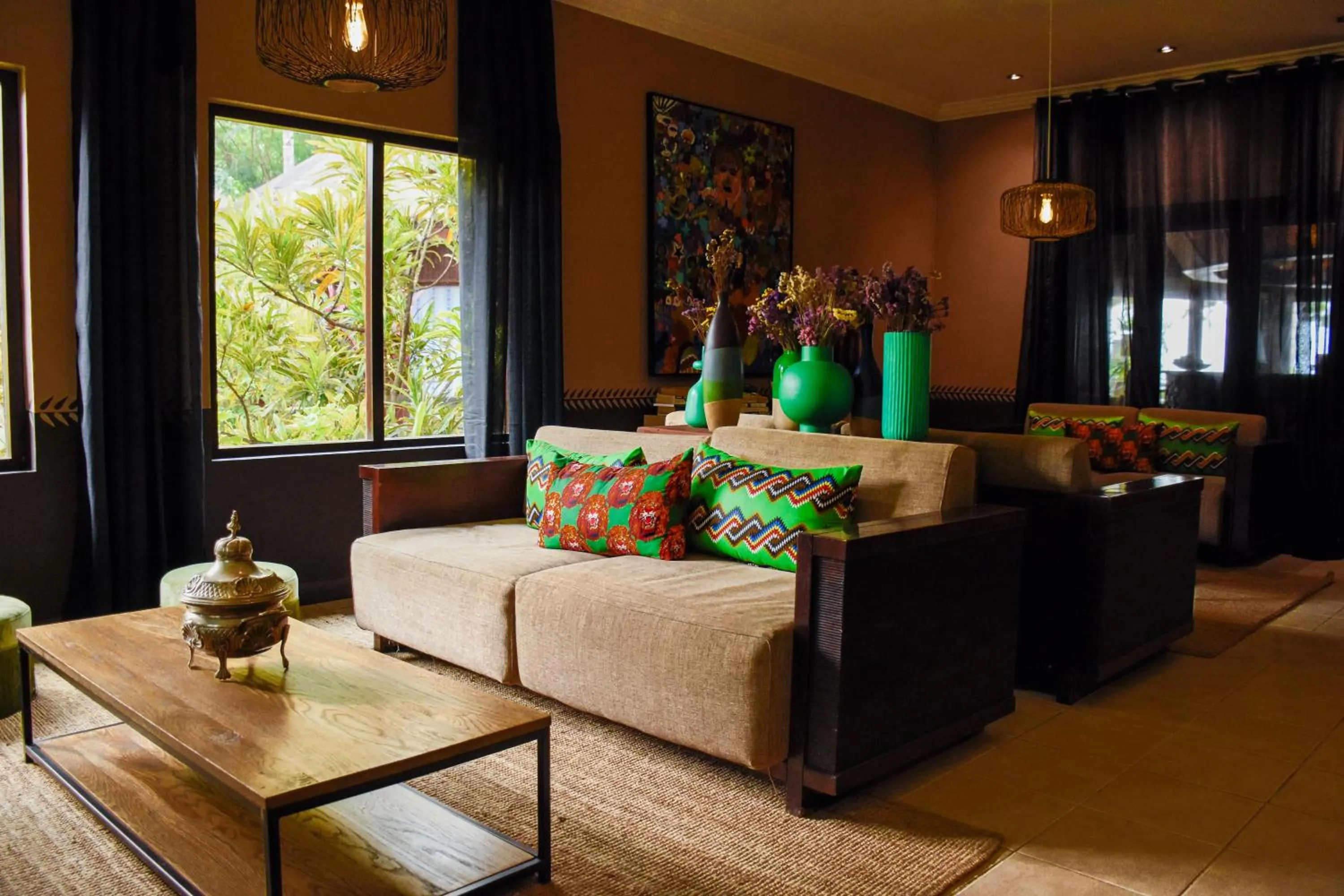 Living room in Omali São Tomé