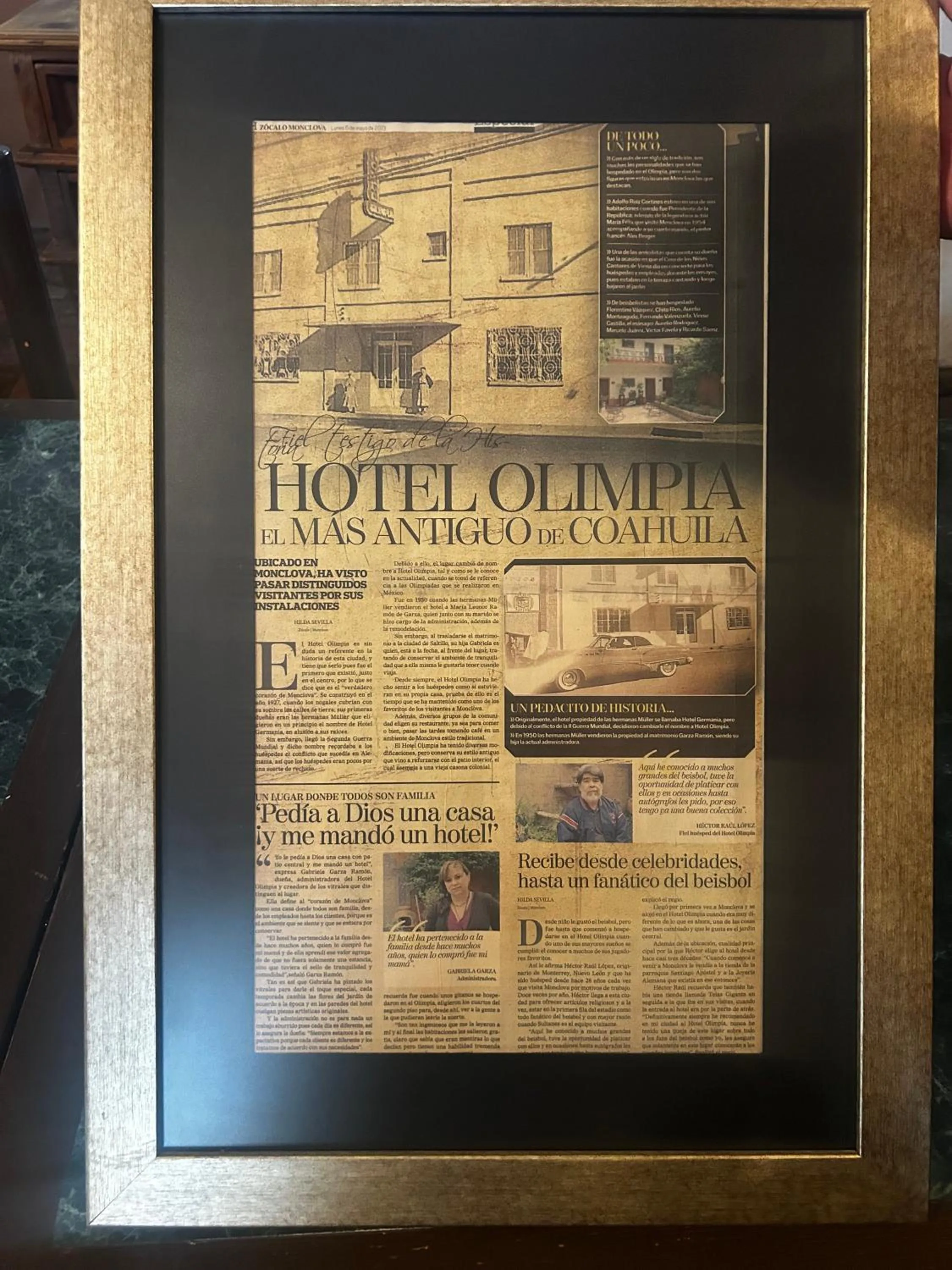 Logo/Certificate/Sign in Hotel Olimpia Centro Histórico