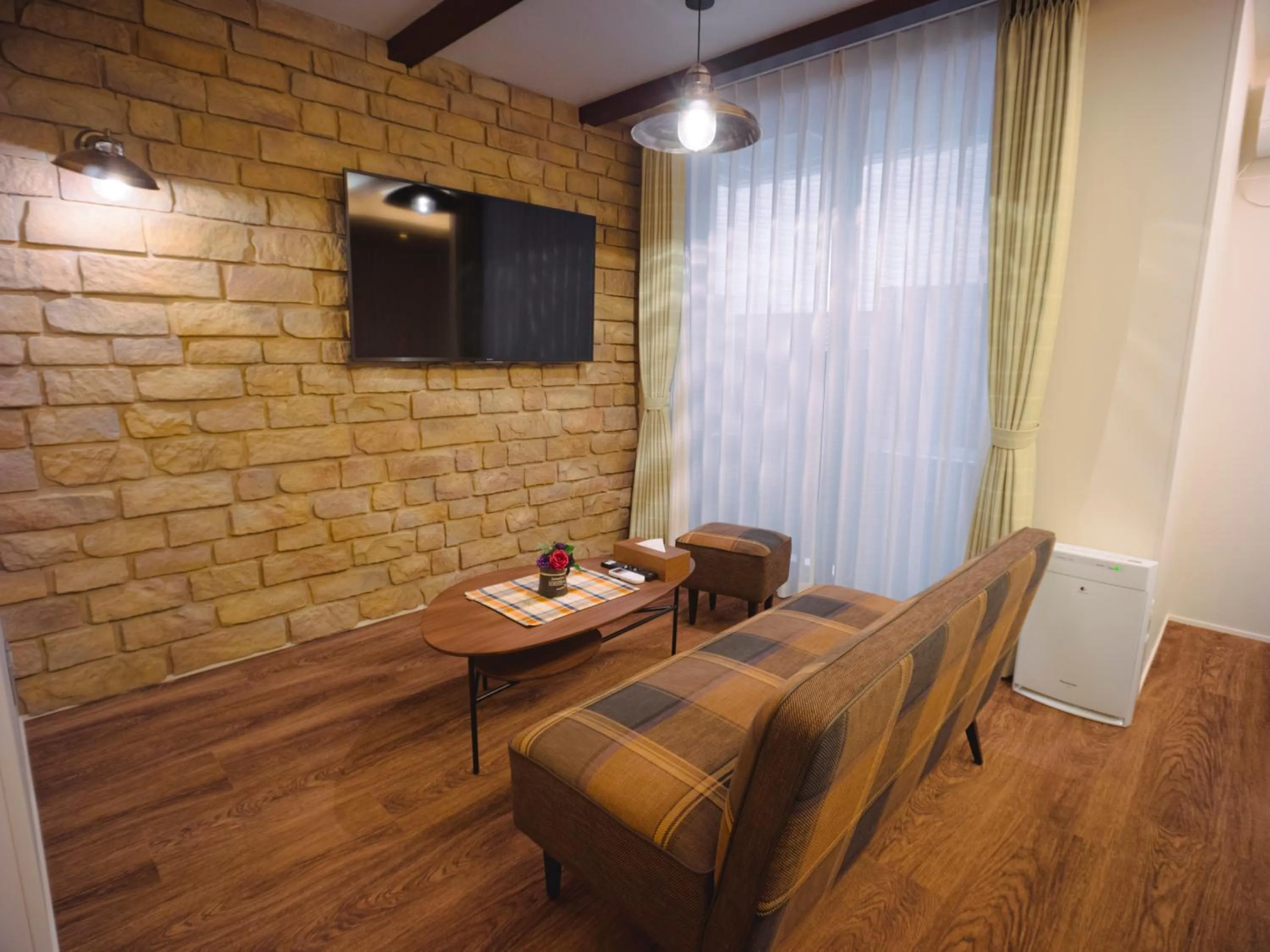 Living room in GRAND BASE Hakata Sumiyoshi