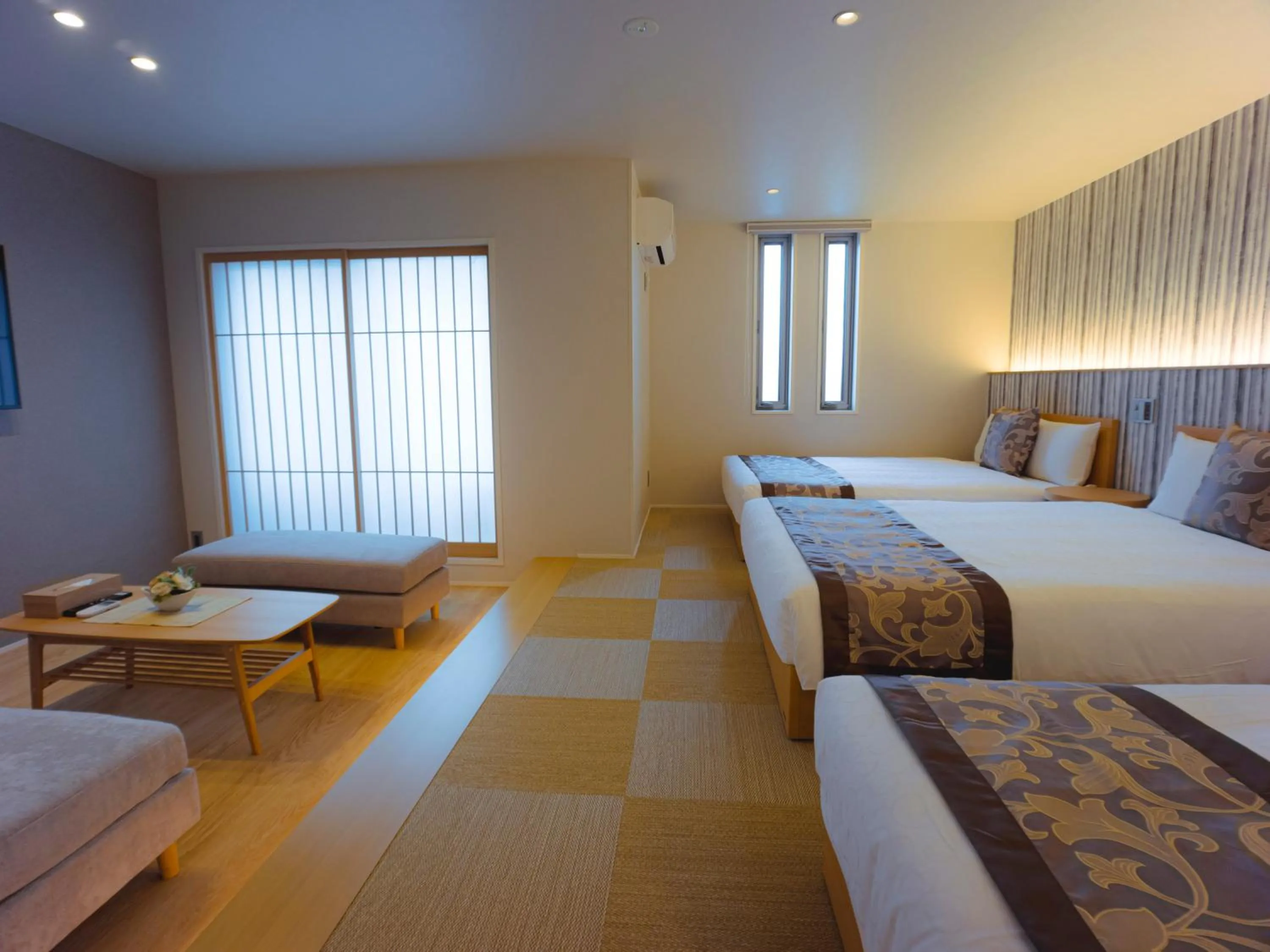 Photo of the whole room, Bed in GRAND BASE Hakata Sumiyoshi