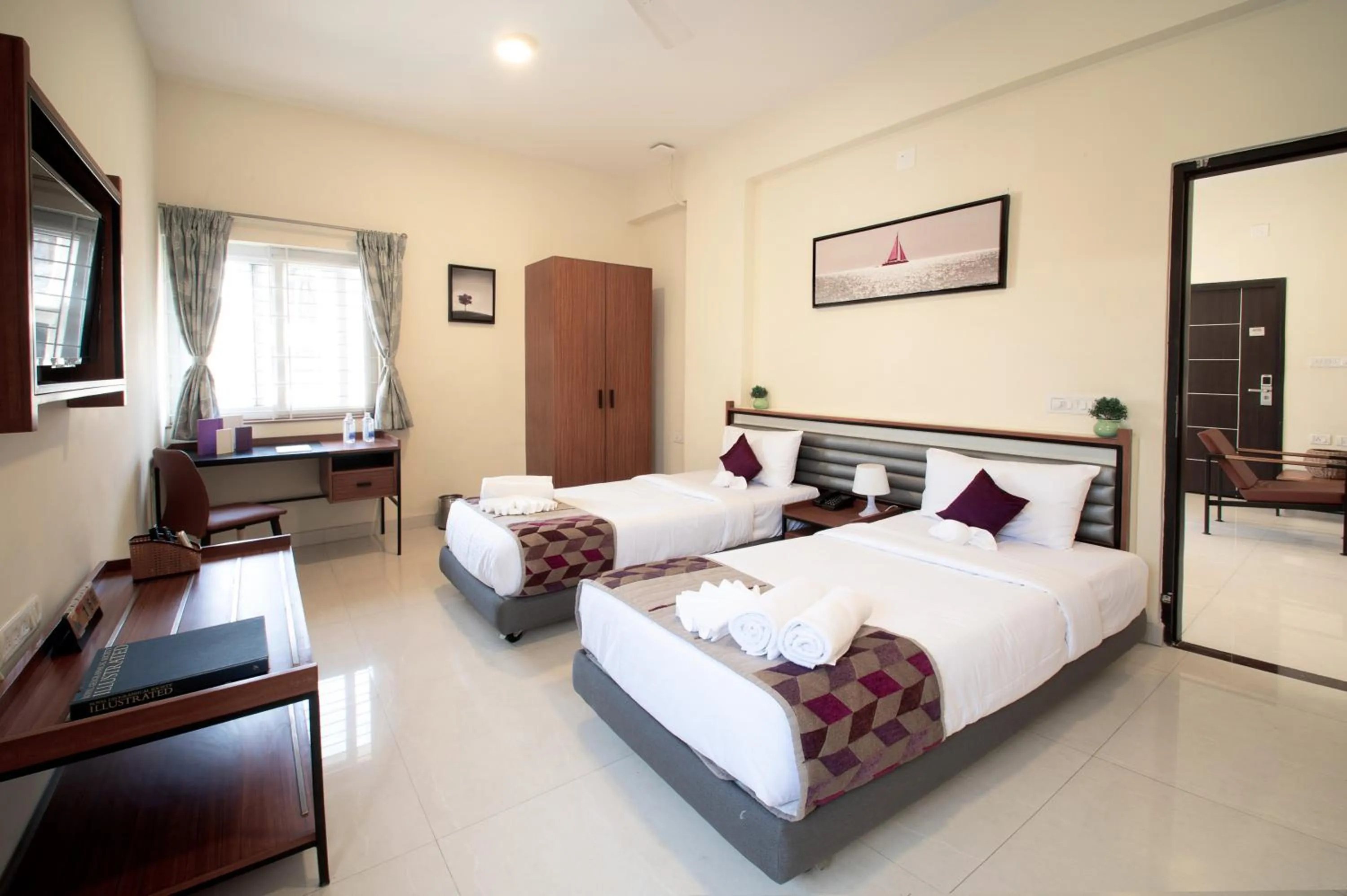 Bed in Purple Cloud Urban