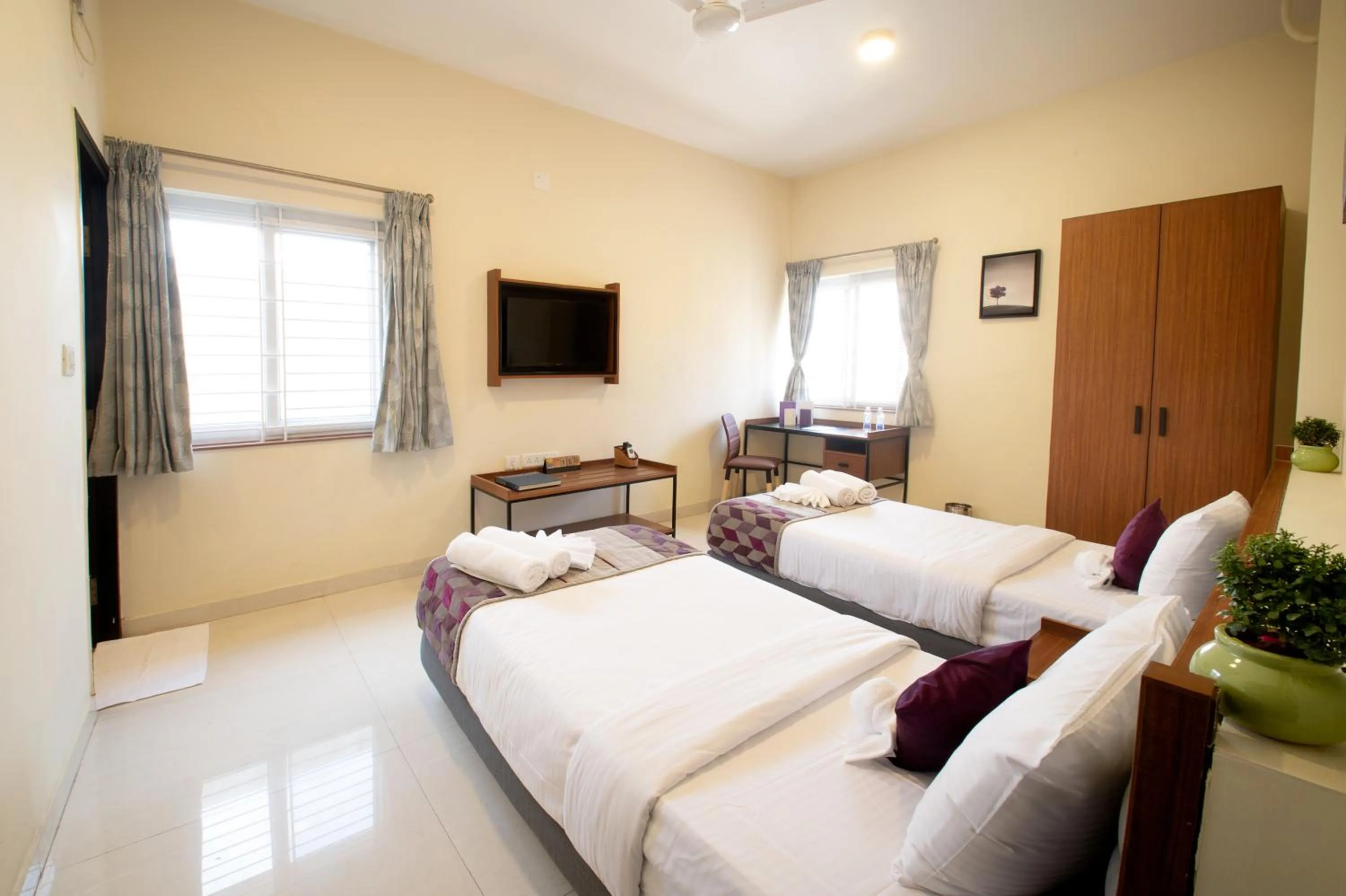 Bed in Purple Cloud Urban