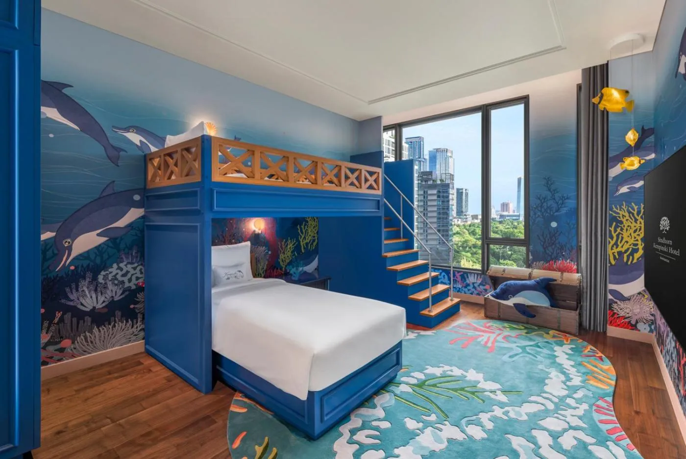 Bed in Sindhorn Kempinski Hotel Bangkok