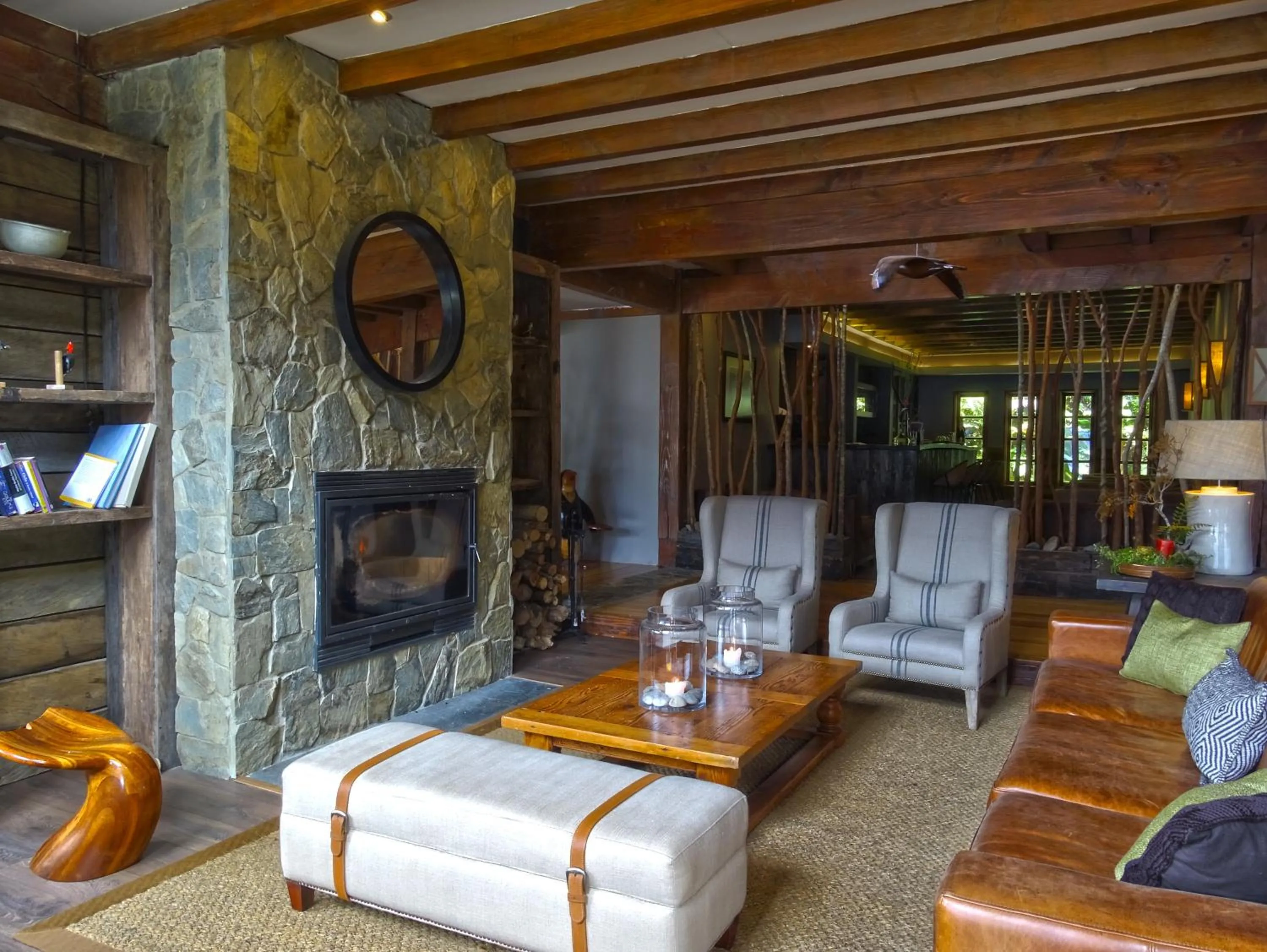 Living room in Puyuhuapi Lodge & Spa