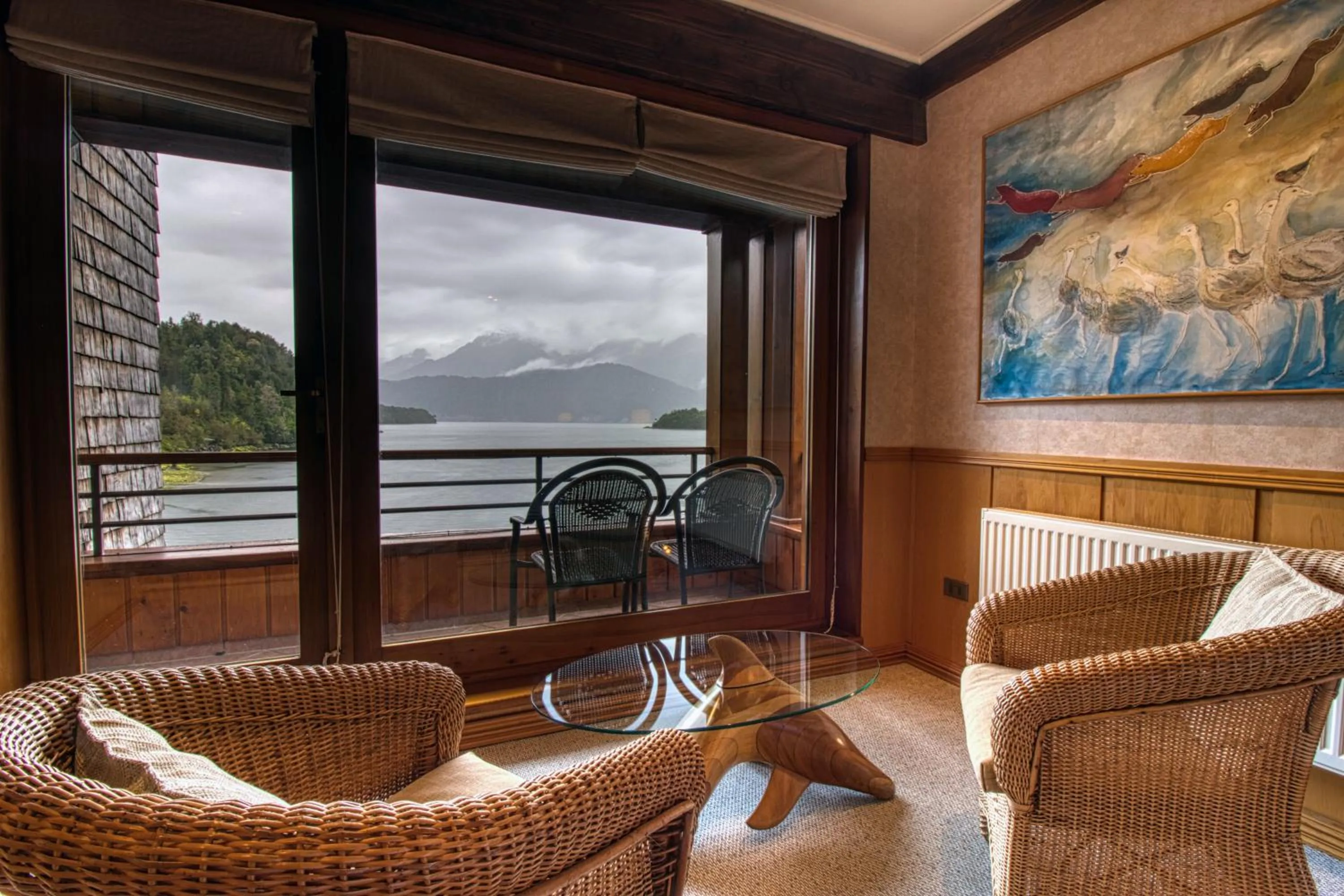 Balcony/Terrace in Puyuhuapi Lodge & Spa