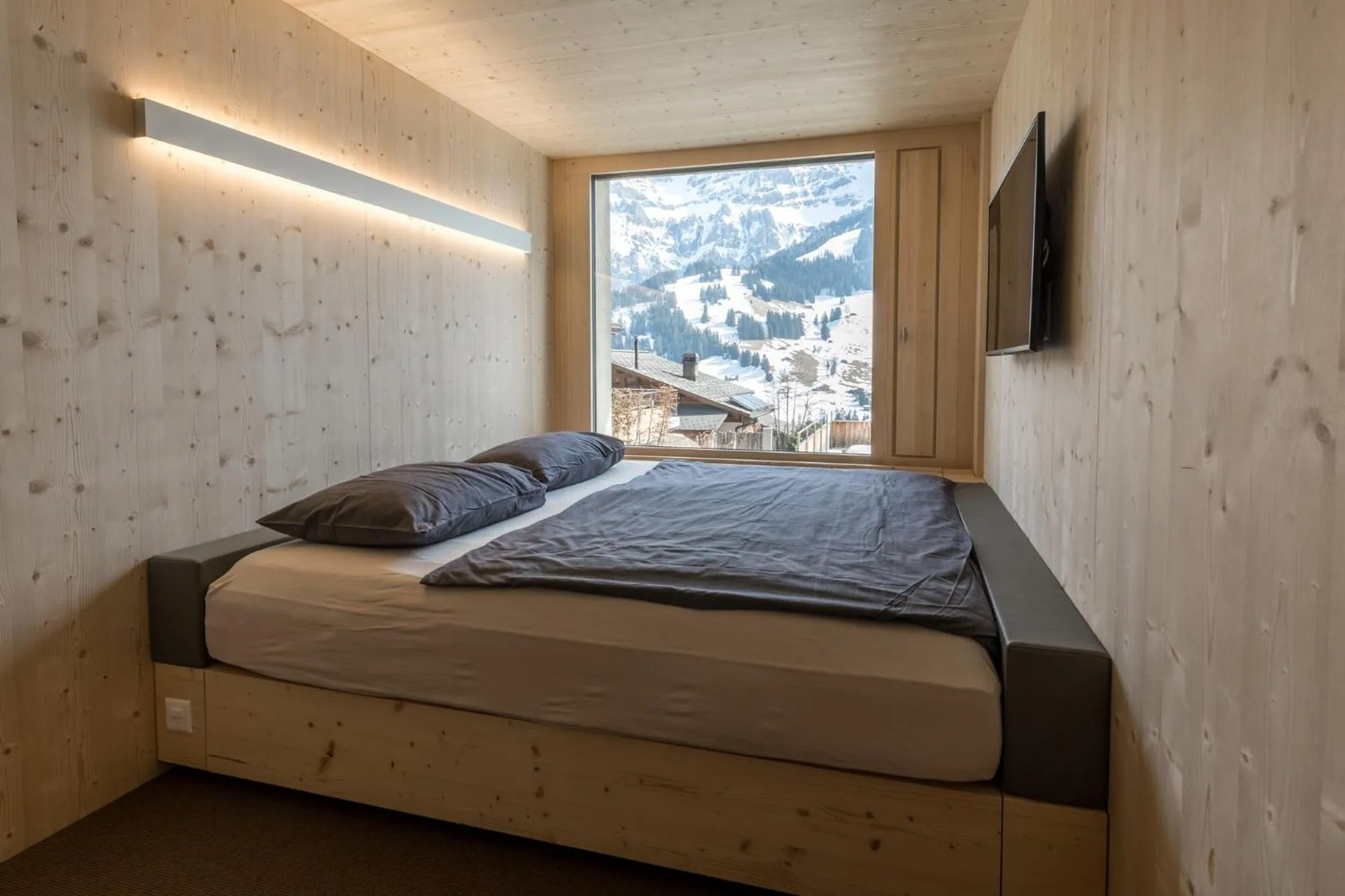 Winter, Bed in Revier Mountain Lodge Adelboden