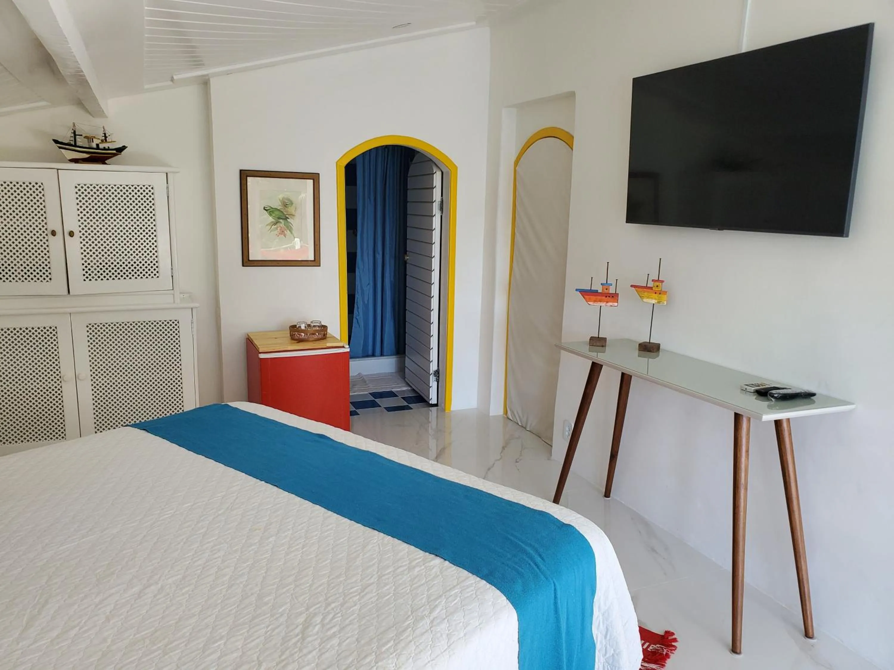 Bed in Pousada Mestre Augusto