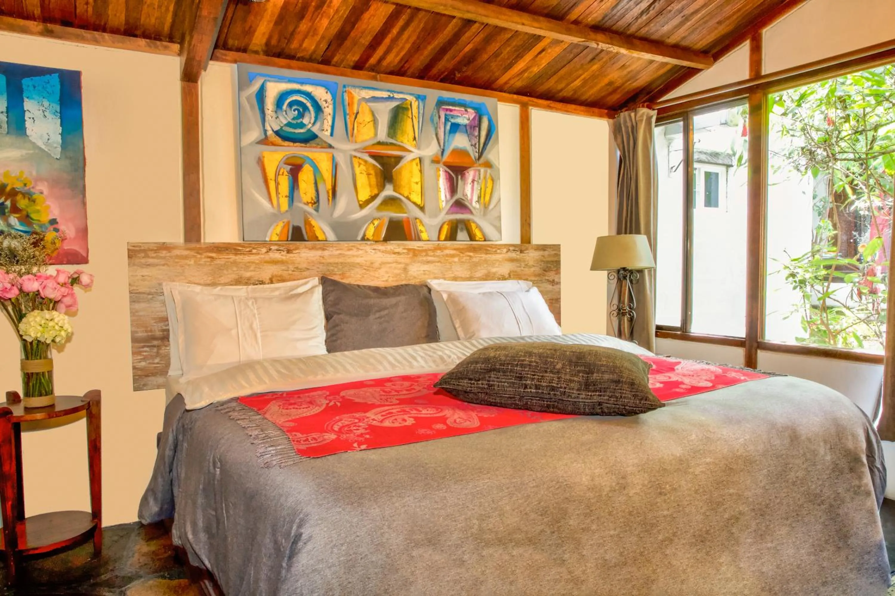 Bed in La Colina Hotel Cottage