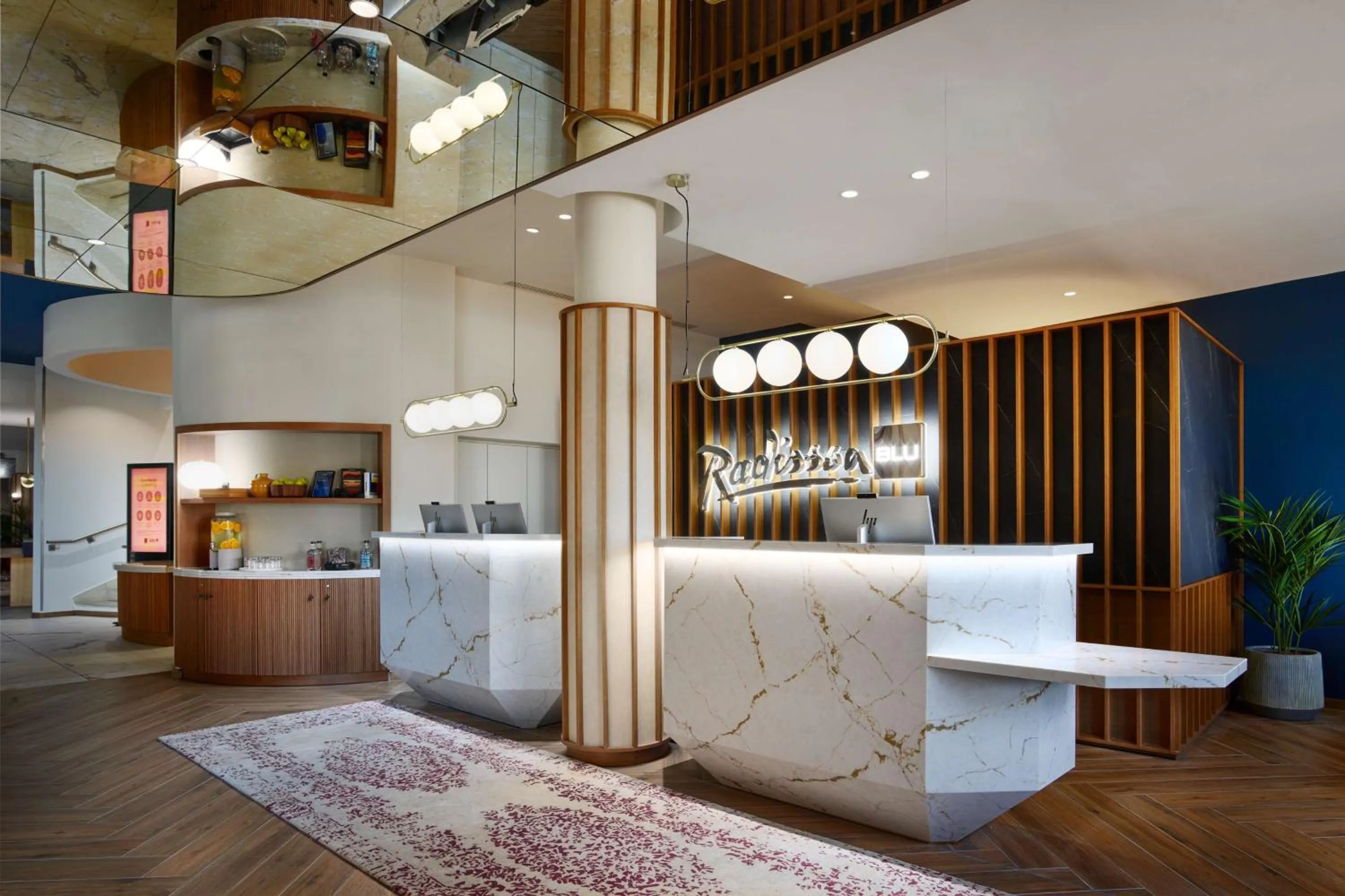 Lobby or reception in Radisson Blu Hotel Marseille Vieux Port