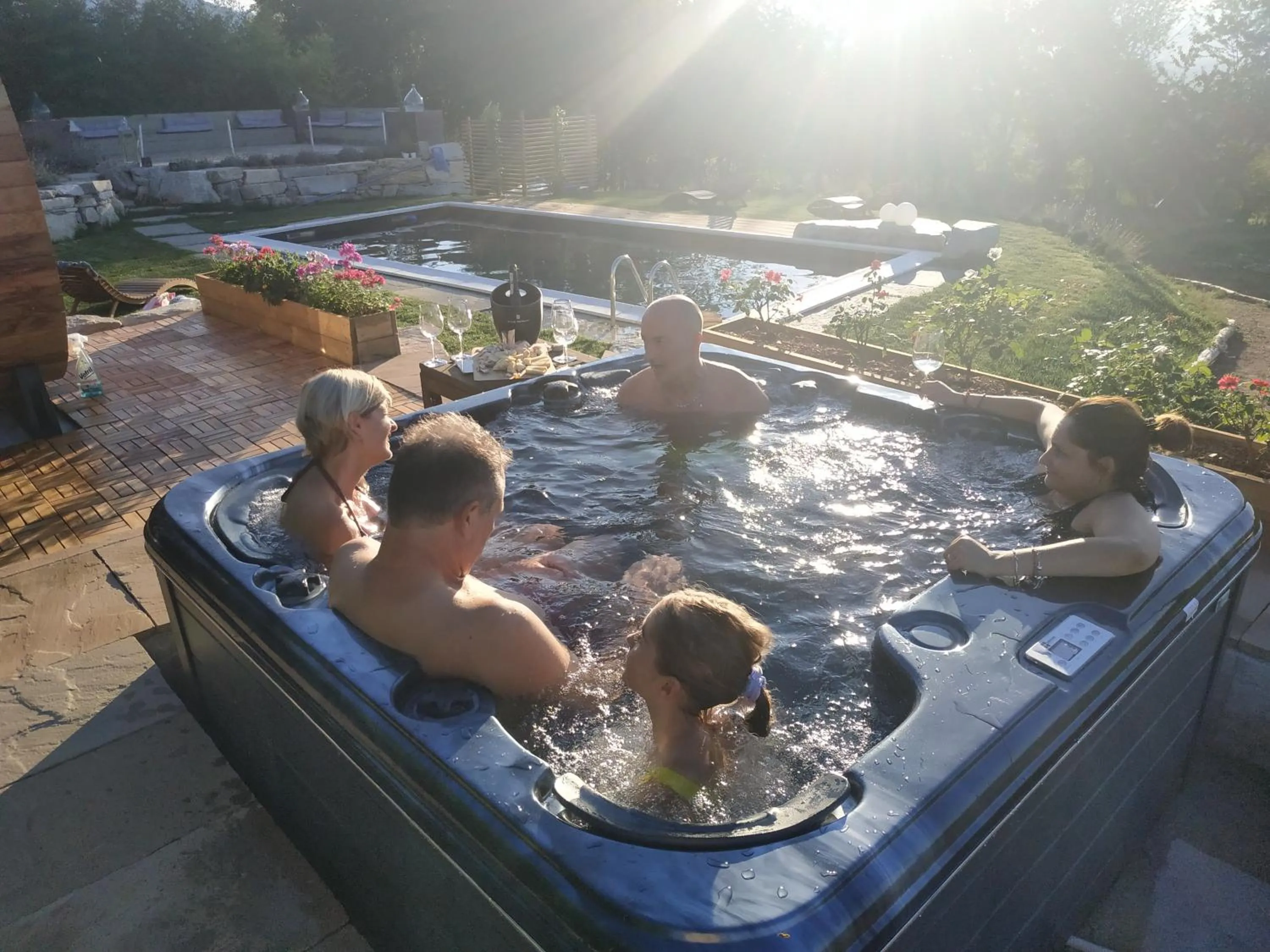 Hot Tub in Locanda Cà Del Pian