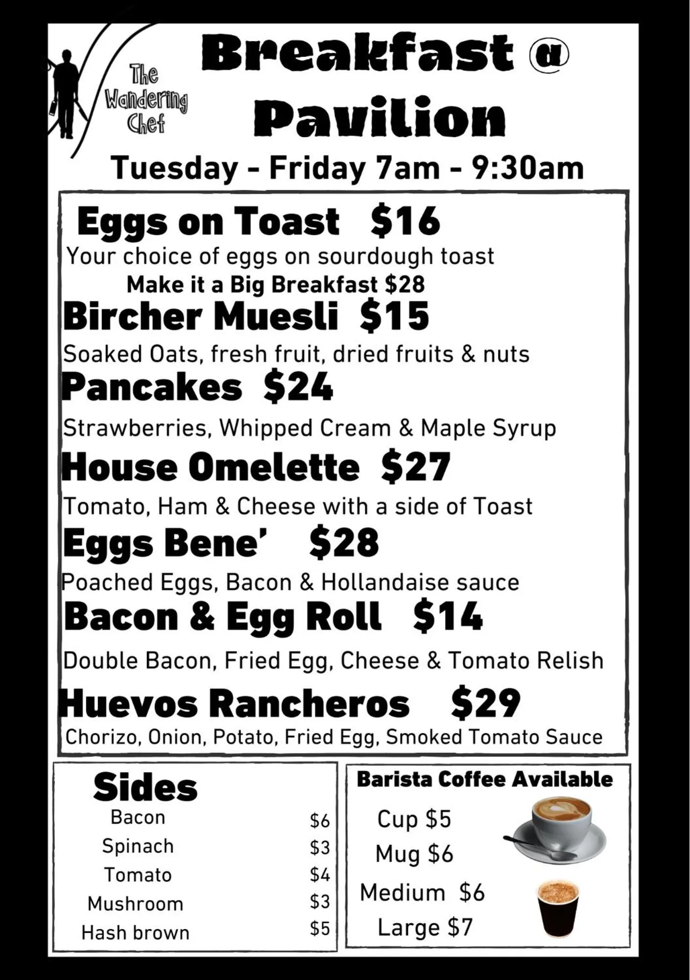 Breakfast in Pavilion Hotel Wagga Wagga