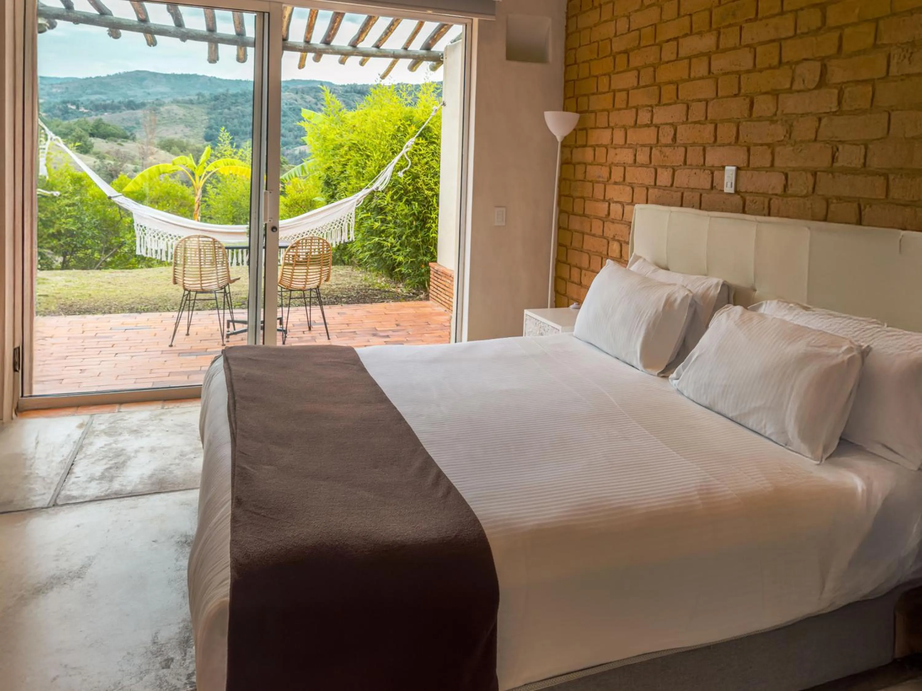 Decorative detail, Bed in Hotel Alma