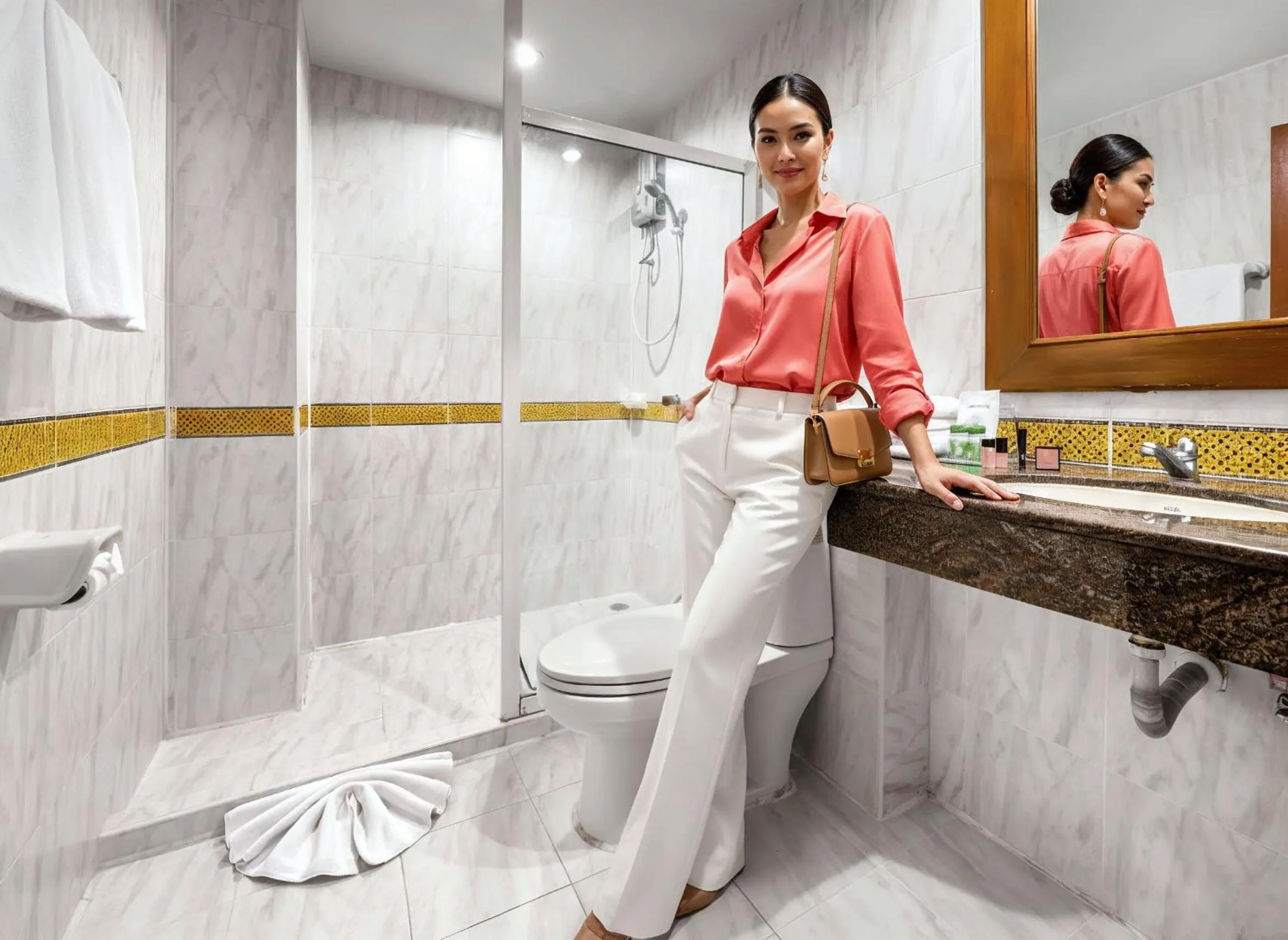 Shower in Studio Suite by Royal Ivory Nana