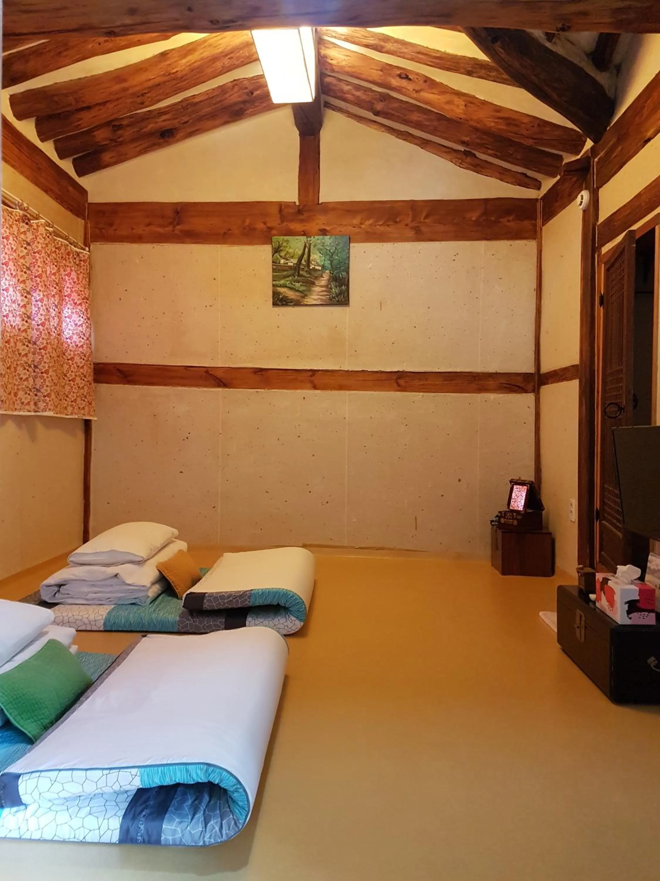 Bed in Gongsimga Hanok Guesthouse