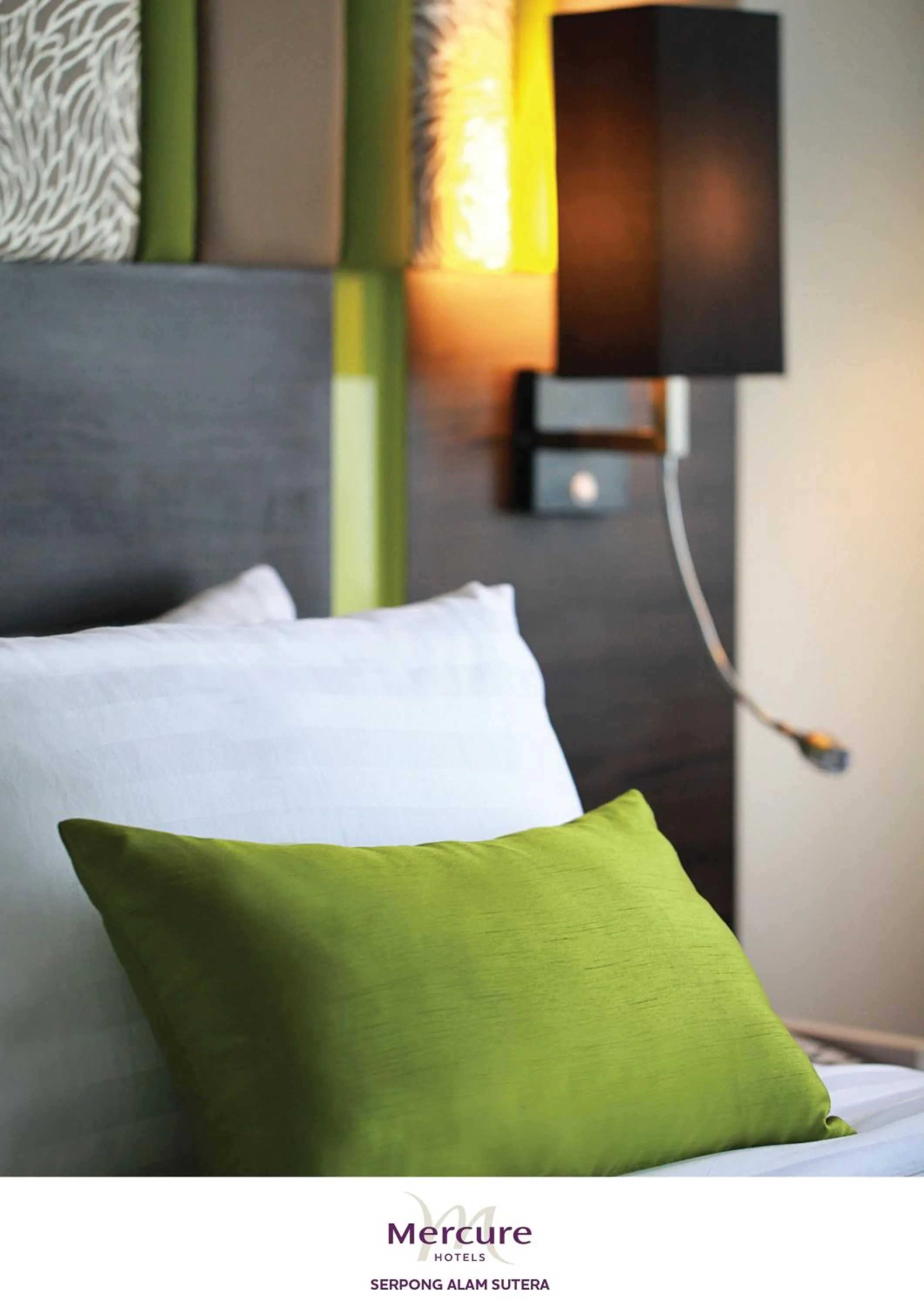 Decorative detail, Bed in Mercure Serpong Alam Sutera