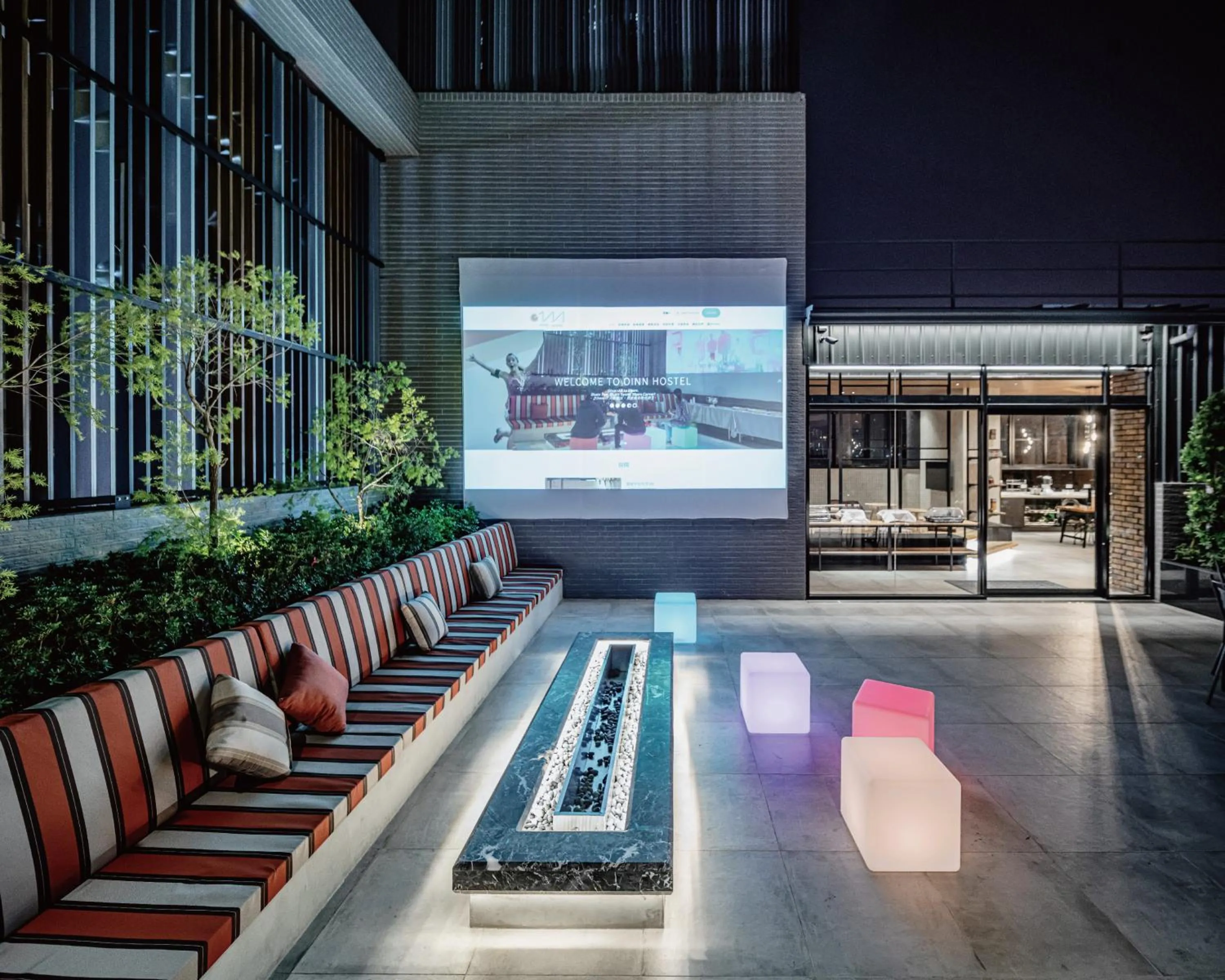 Patio in Oinn Hotel & Hostel Tainan