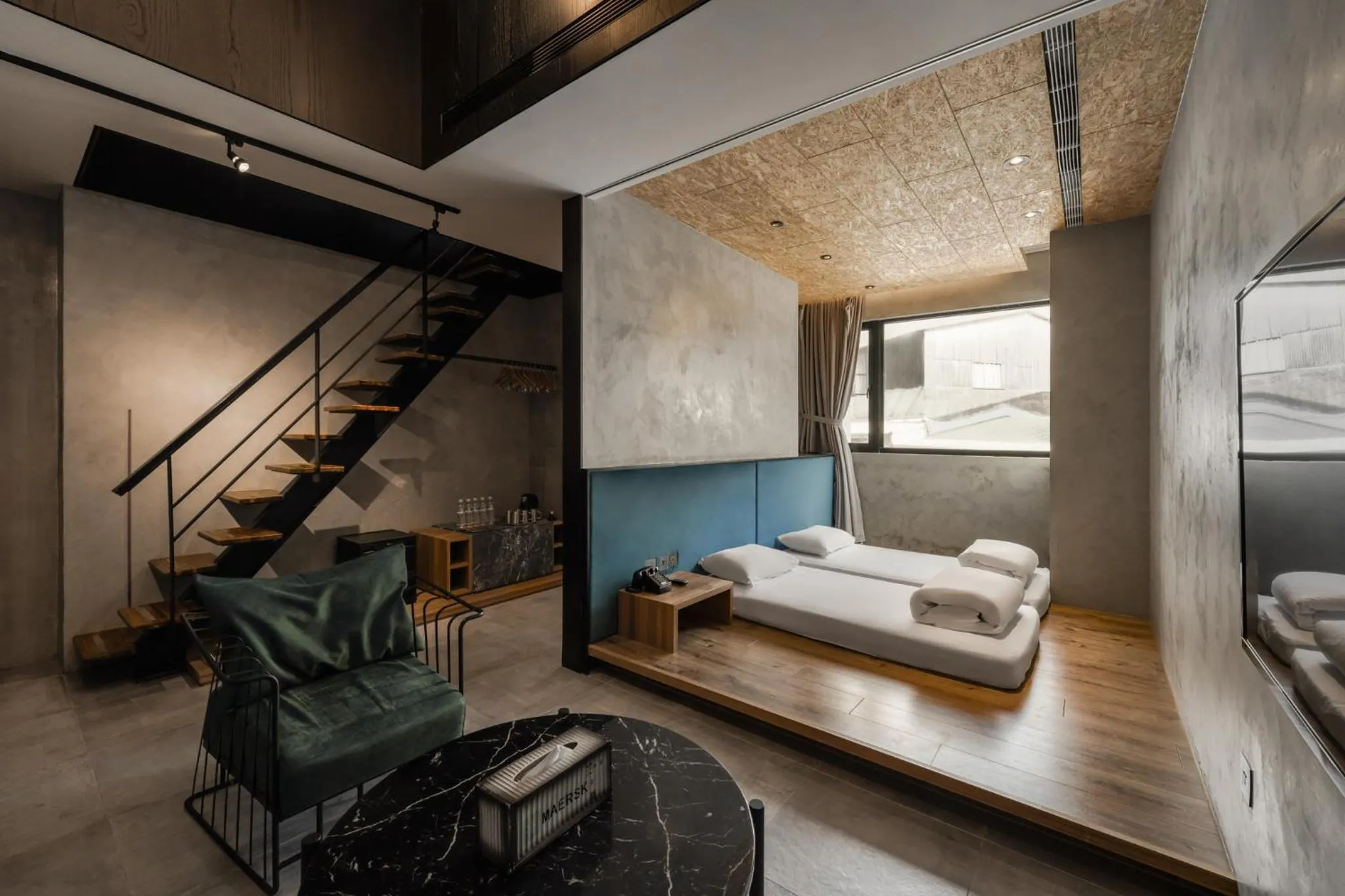 Bed in Oinn Hotel & Hostel Tainan