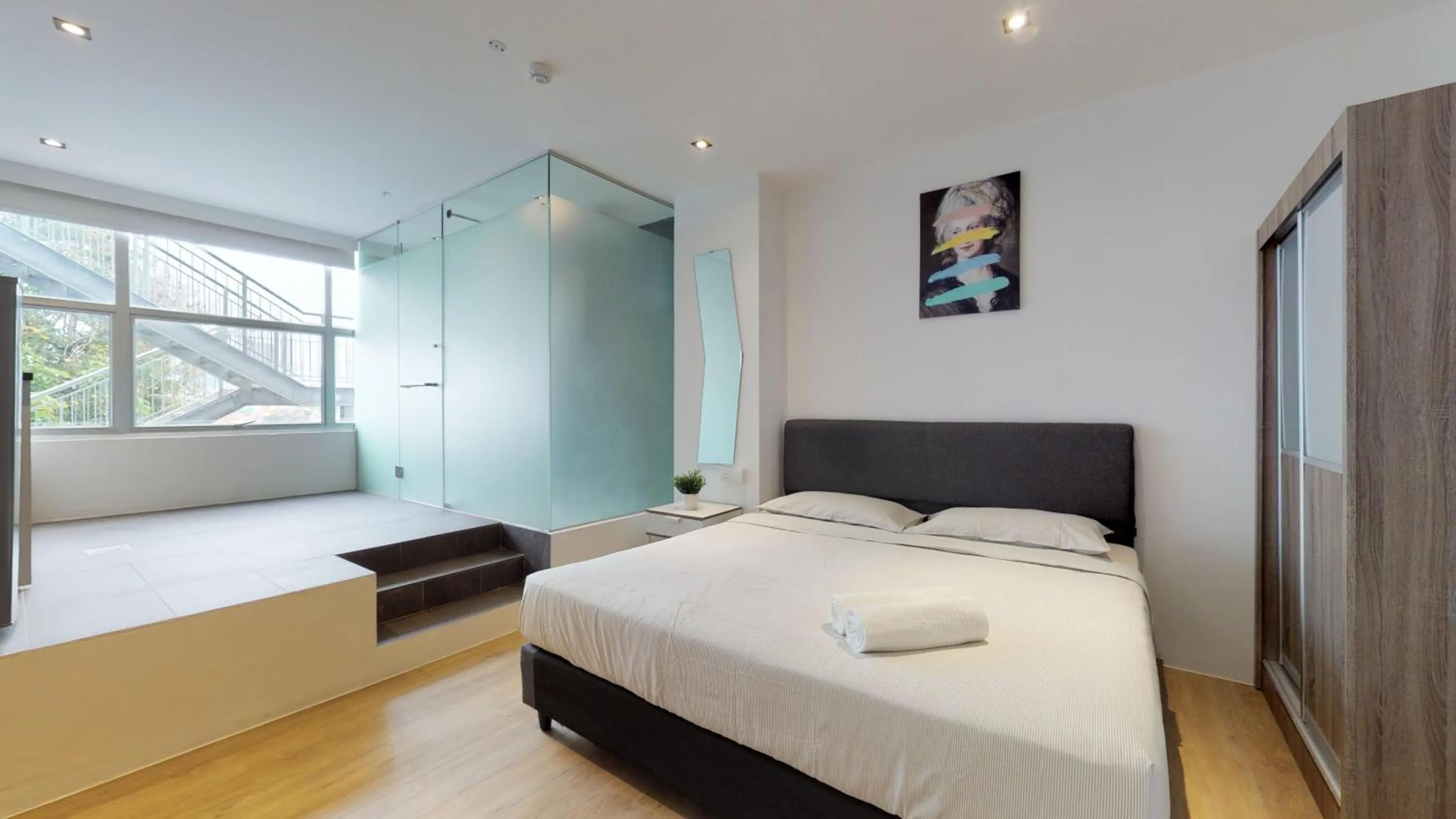 Photo of the whole room, Bed in International Service Apartments at Raeburn Park