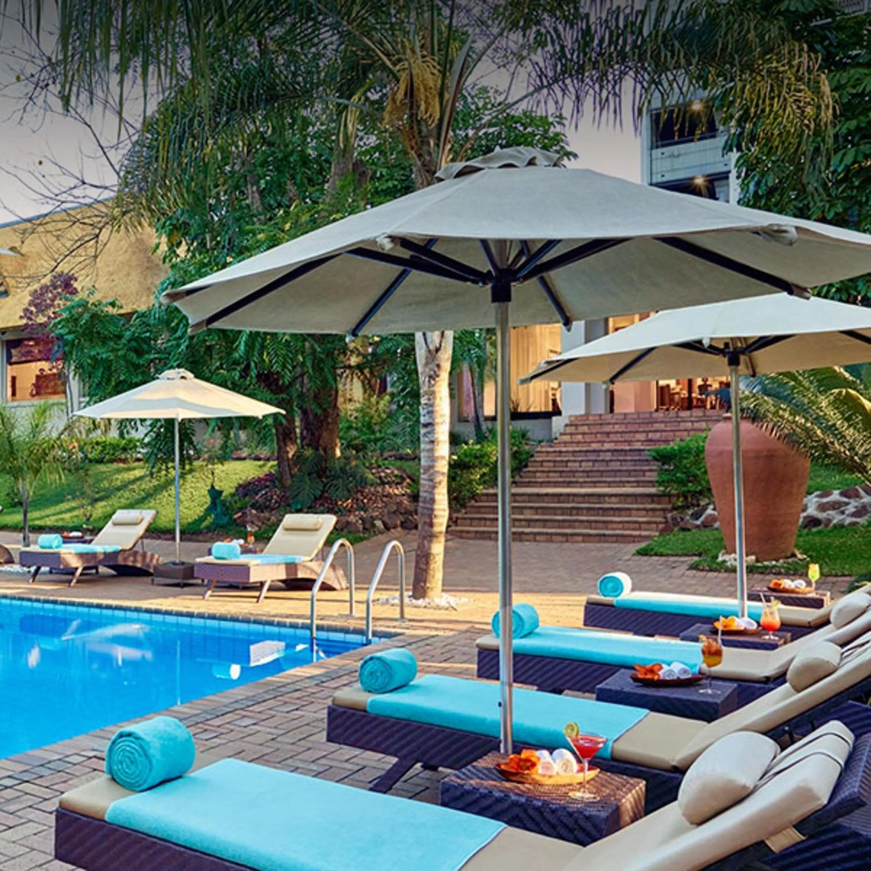 Swimming pool in The Pamodzi Hotel