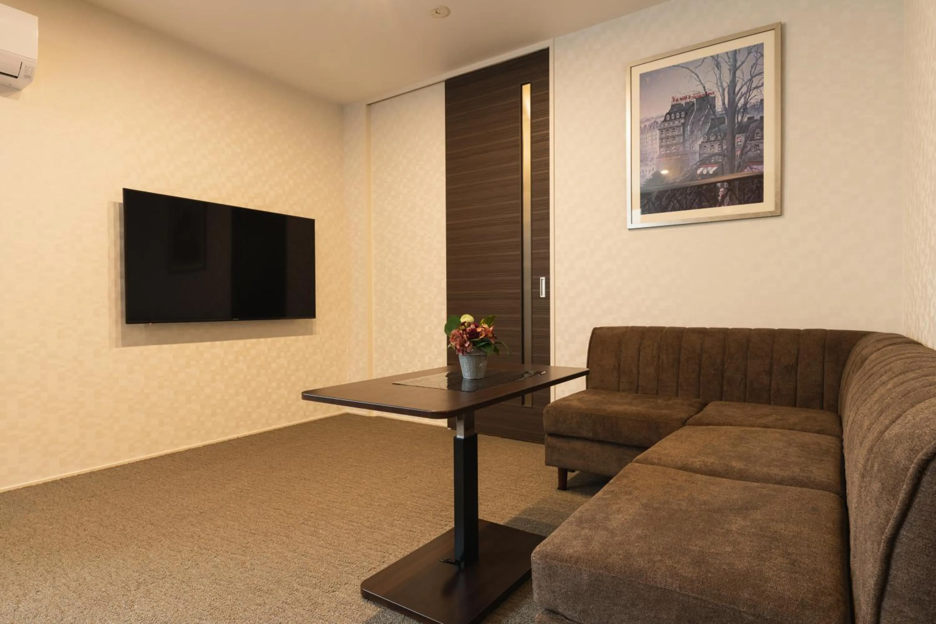 Living room in GRAND BASE Nagasaki Ekimae